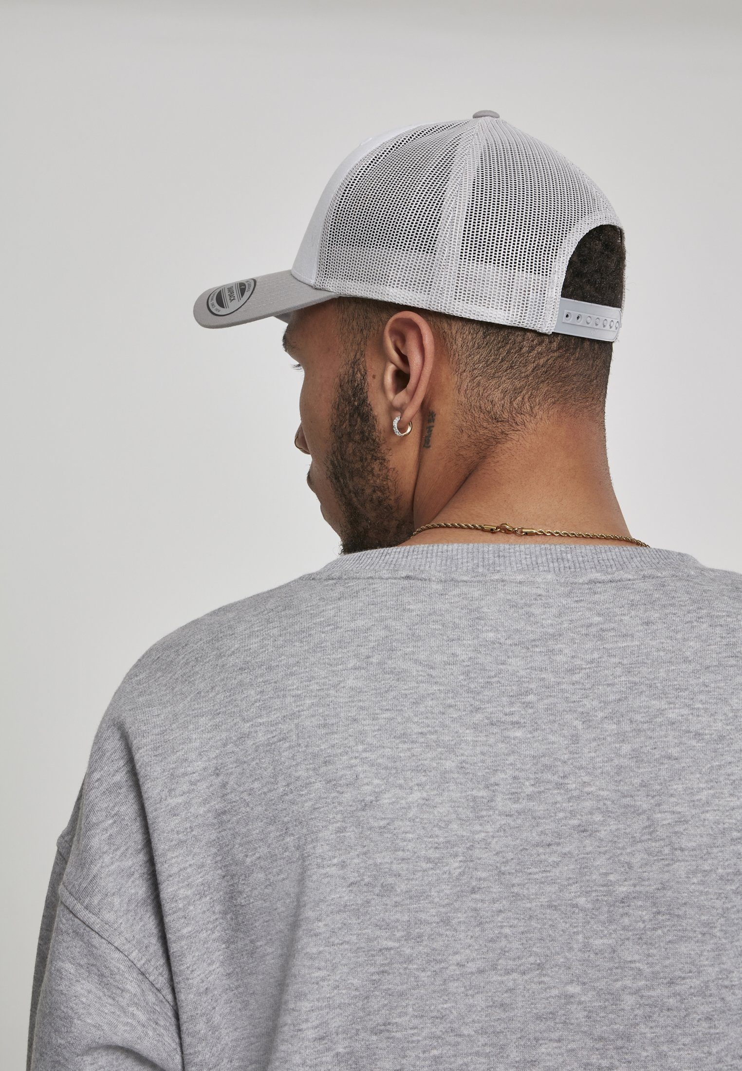 Trucker Colored Trucker Retro Flex Flexfit Cap Front silver/white/silver