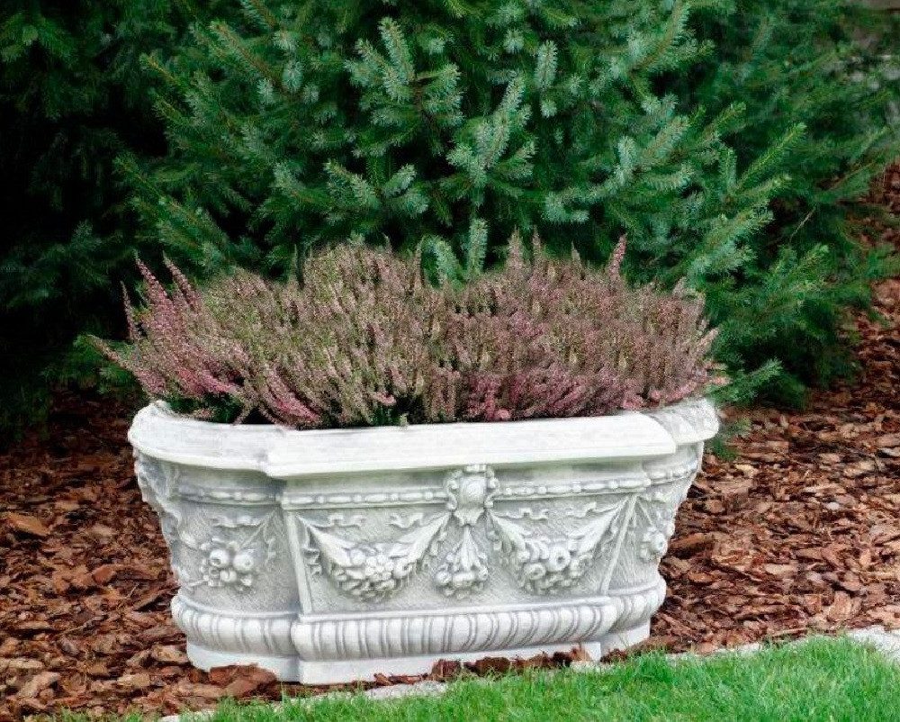 Xlmoebel Pflanzkübel Große Blumenkästen aus Beton für den Garten oder die Terrasse (Artikel s104076), Hergestellt in Europa