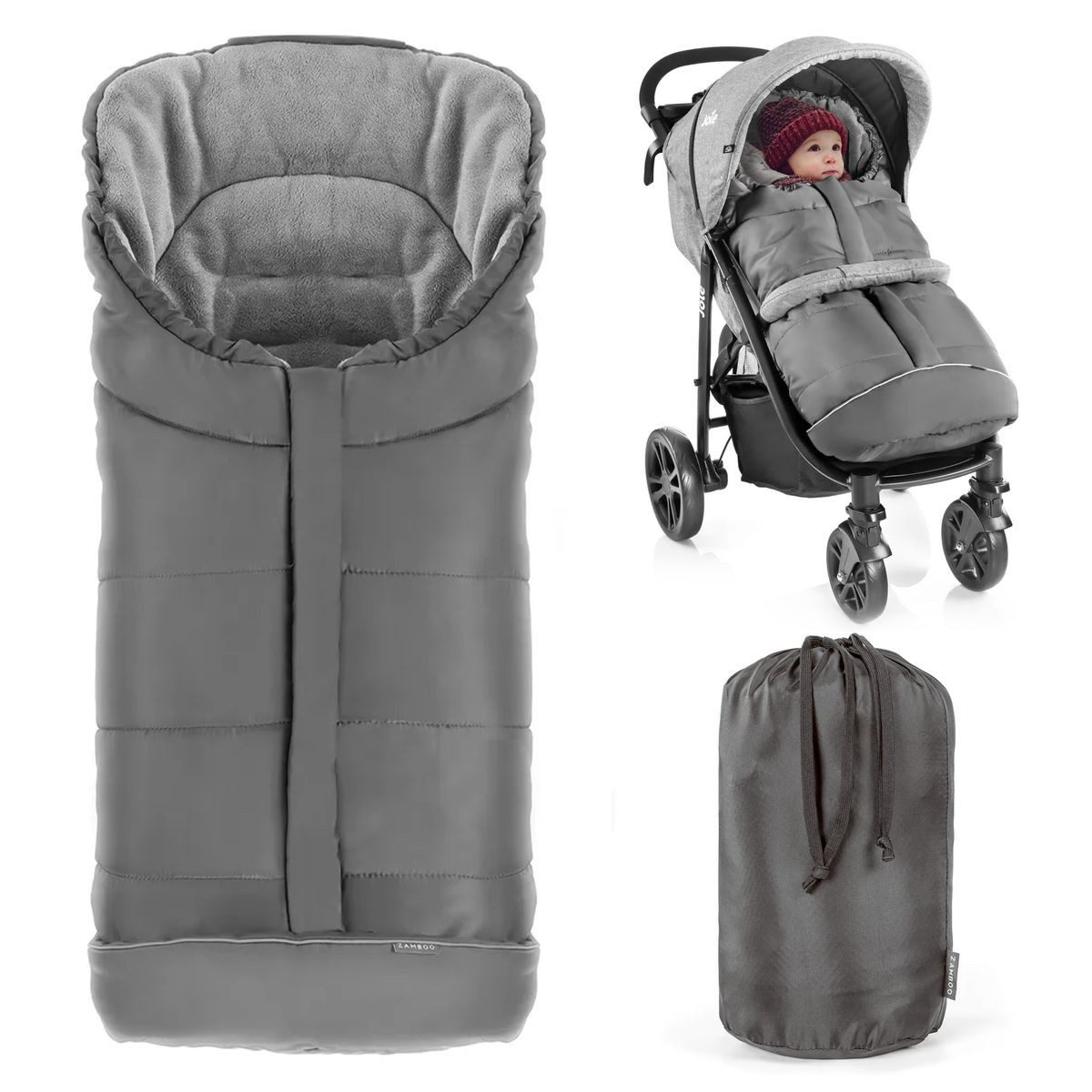 Fußsack Grau
