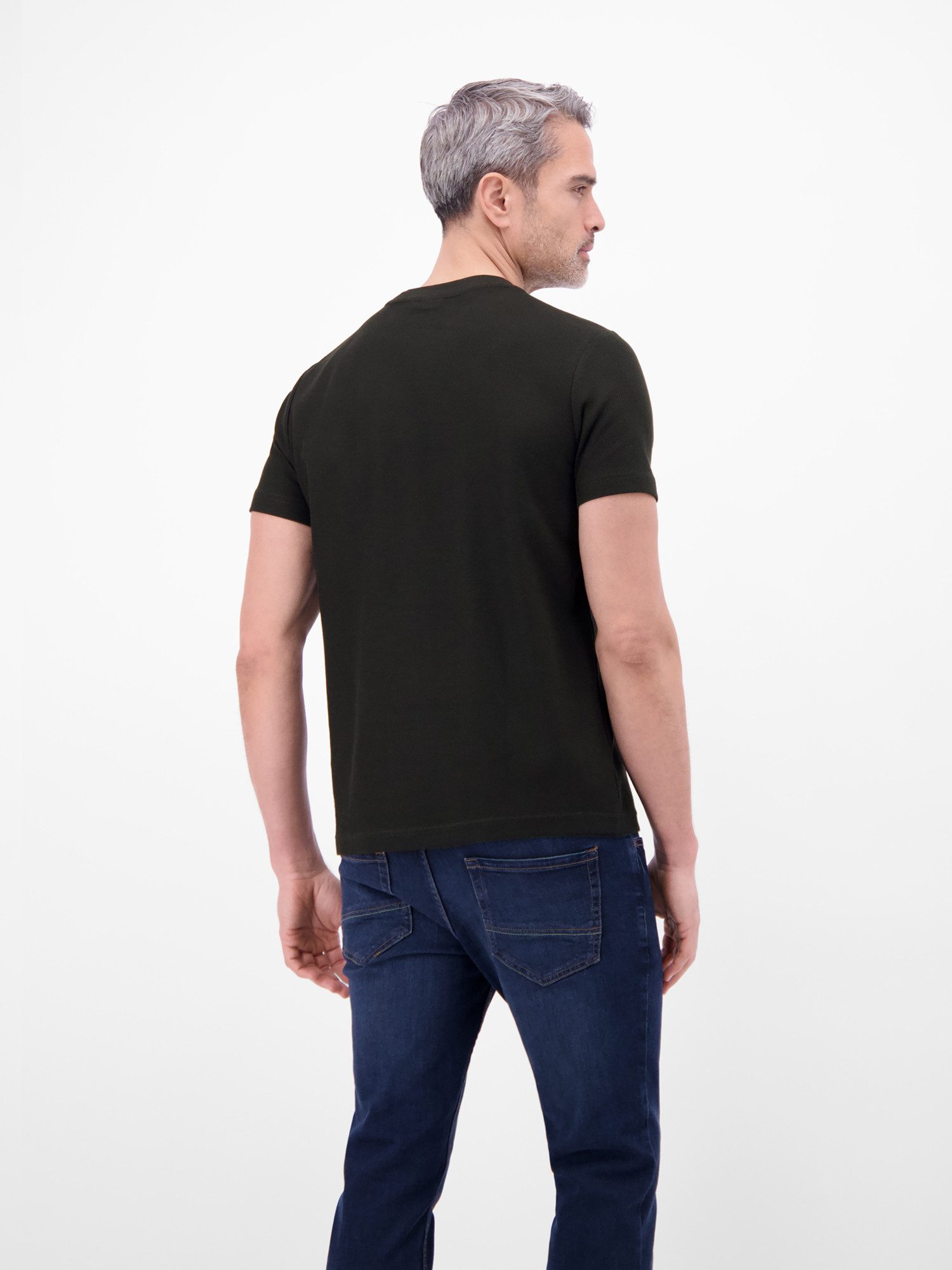 LERROS T-Shirt T-Shirt mit Waffelstruktur aus 100 % Baumwolle günstig online kaufen