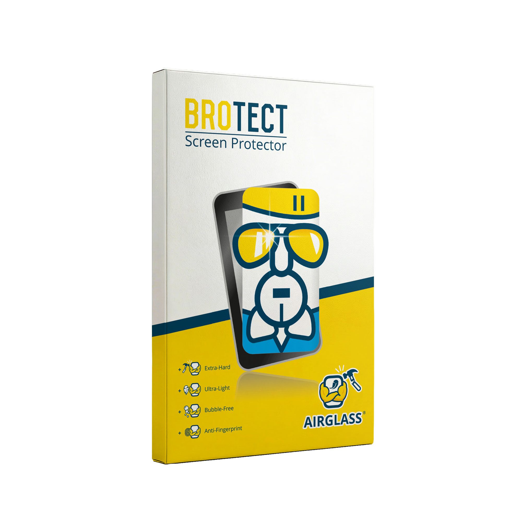 BROTECT Displayschutzglas Folie für Garmin Fenix 5 Plus Saphire Black (47 mm), 6 Stück, Schutzfolie Glas Panzer Display Schutz klar