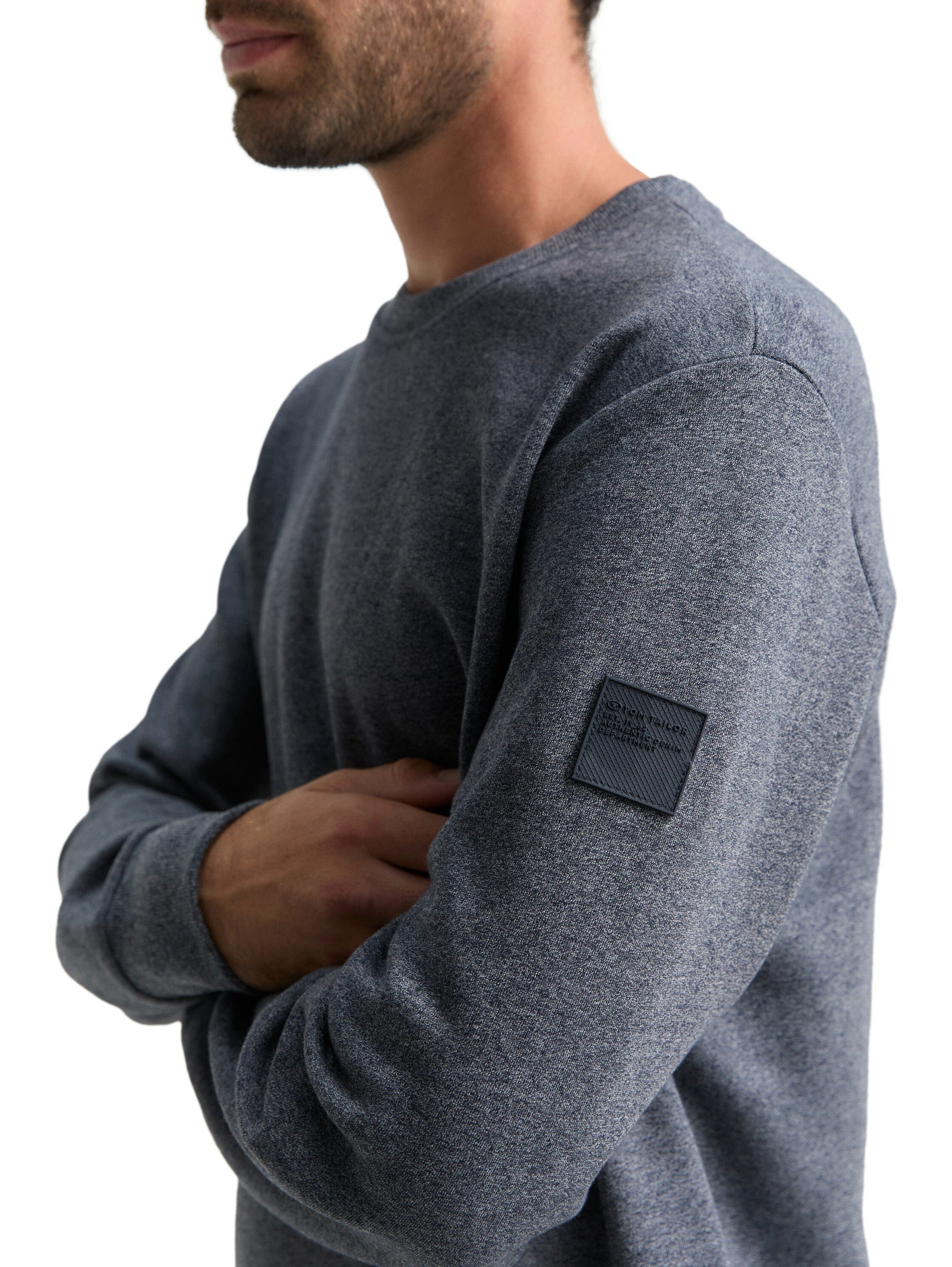 TOM TAILOR Sweatshirt mit Logo Stickerei am Arm