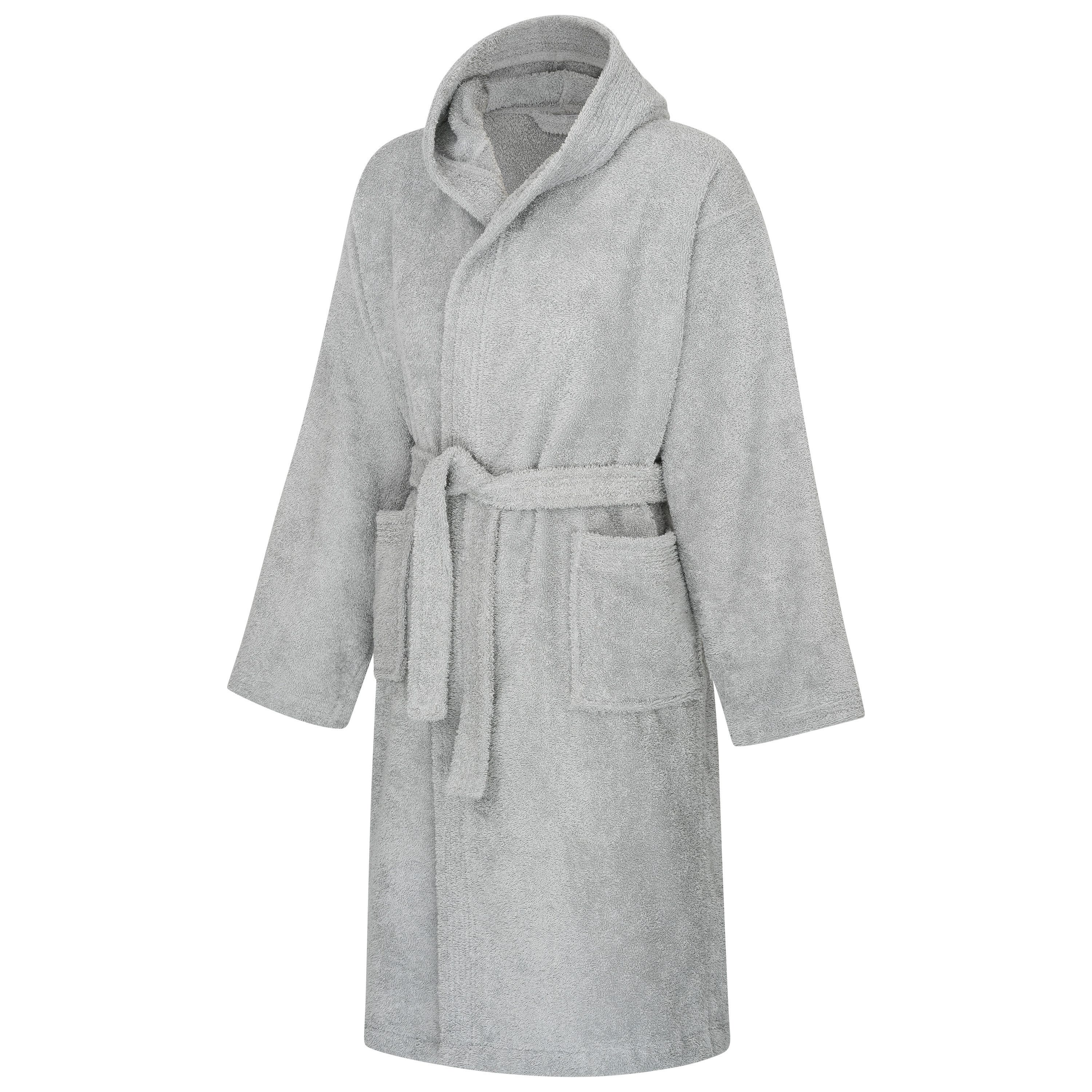 Clinotest Kinderbademantel aus Frottee – Weicher Bademantel mit Kapuze aus 100% Baumwolle, Kapuze, Bindegürtel, saugfähig und flauschig, ideal für Jungen und Mädchen