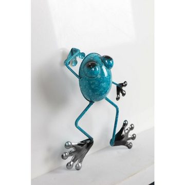 BURI Gartenfigur 24x Zaunfigur Deko Frosch Dekoration Dekofigur Garten Terrasse Balkon