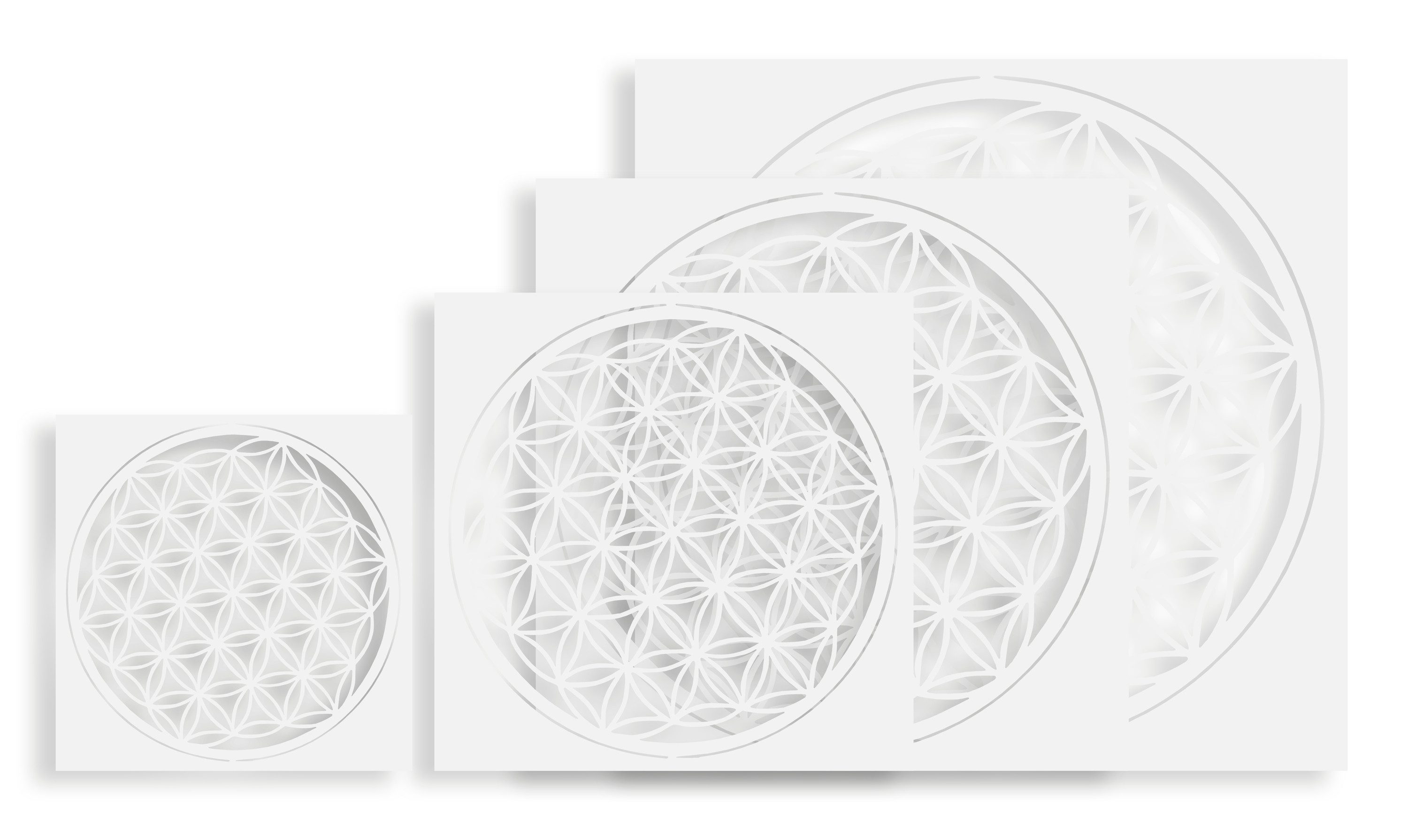 VBS Motivschablone Schablonen-Set Mandala, 4 Motive