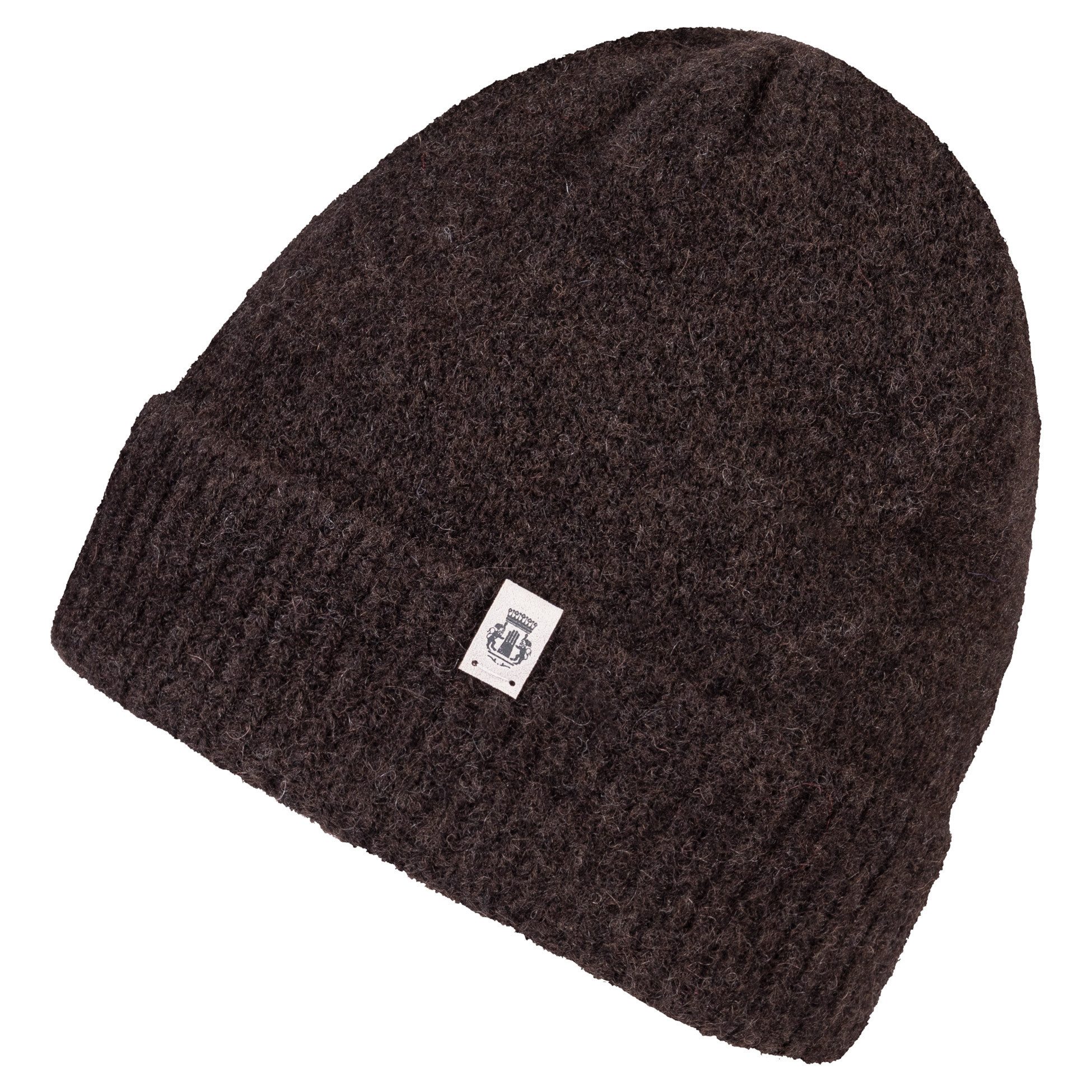 Roeckl Strickmütze SOFT CLOUD UMSCHLAGMÜTZE Feinstrickmütze aus Alpakawolle