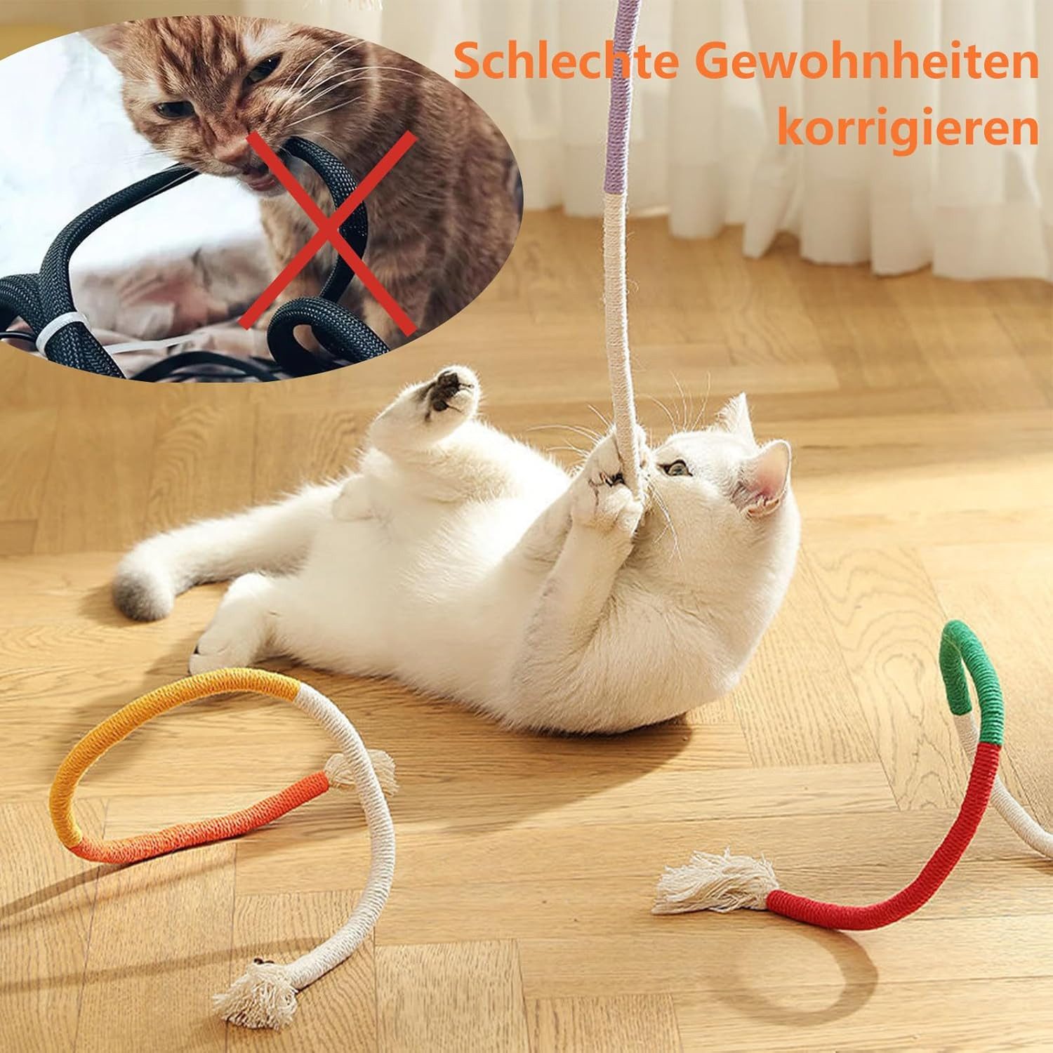 FELIXLEO Tierkuscheltier 3er Set Kauspielzeug für Katzen Dental Spielwaren günstig online kaufen