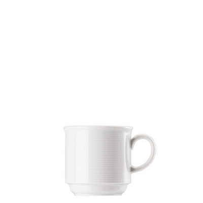 Thomas Porzellan Tasse Trend Weiß Kaffee-Obertasse stapelbar, Porzellan