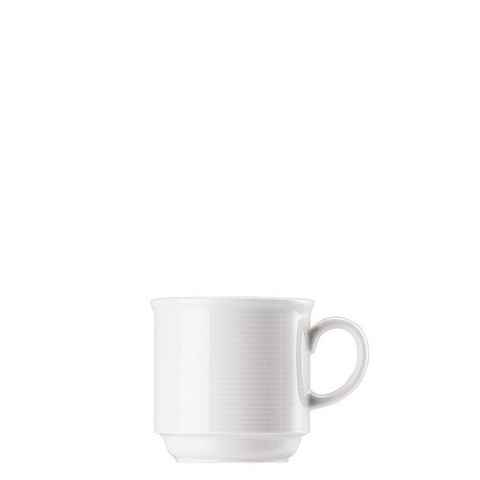 Thomas Porzellan Tasse Trend Weiß Kaffee-Obertasse stapelbar, Porzellan