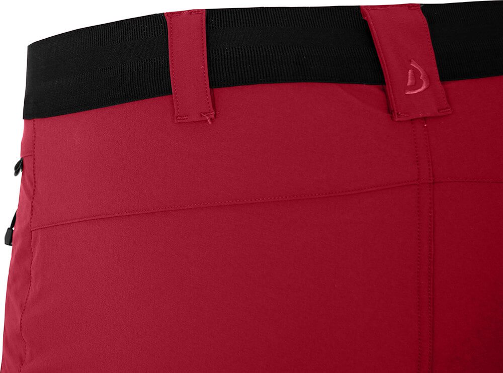 Bergson Outdoorhose ARRESÖ COMFORT Bermuda Herren Wandershorts, leicht, strapazierfähig, Normalgrößen, rot