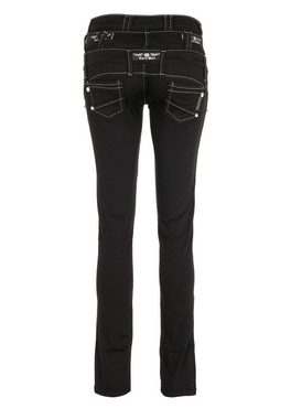 Cipo & Baxx Slim-fit-Jeans mit modischem Dreifach-Bund in Slim Fit