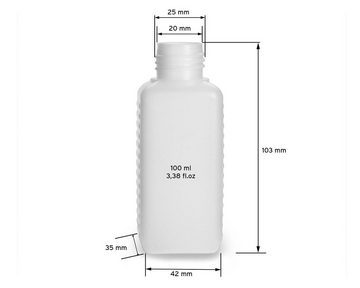 OCTOPUS Kanister 1000 Plastikflaschen 100 ml mit roten Spritzverschlüssen (leer) (1000 St)