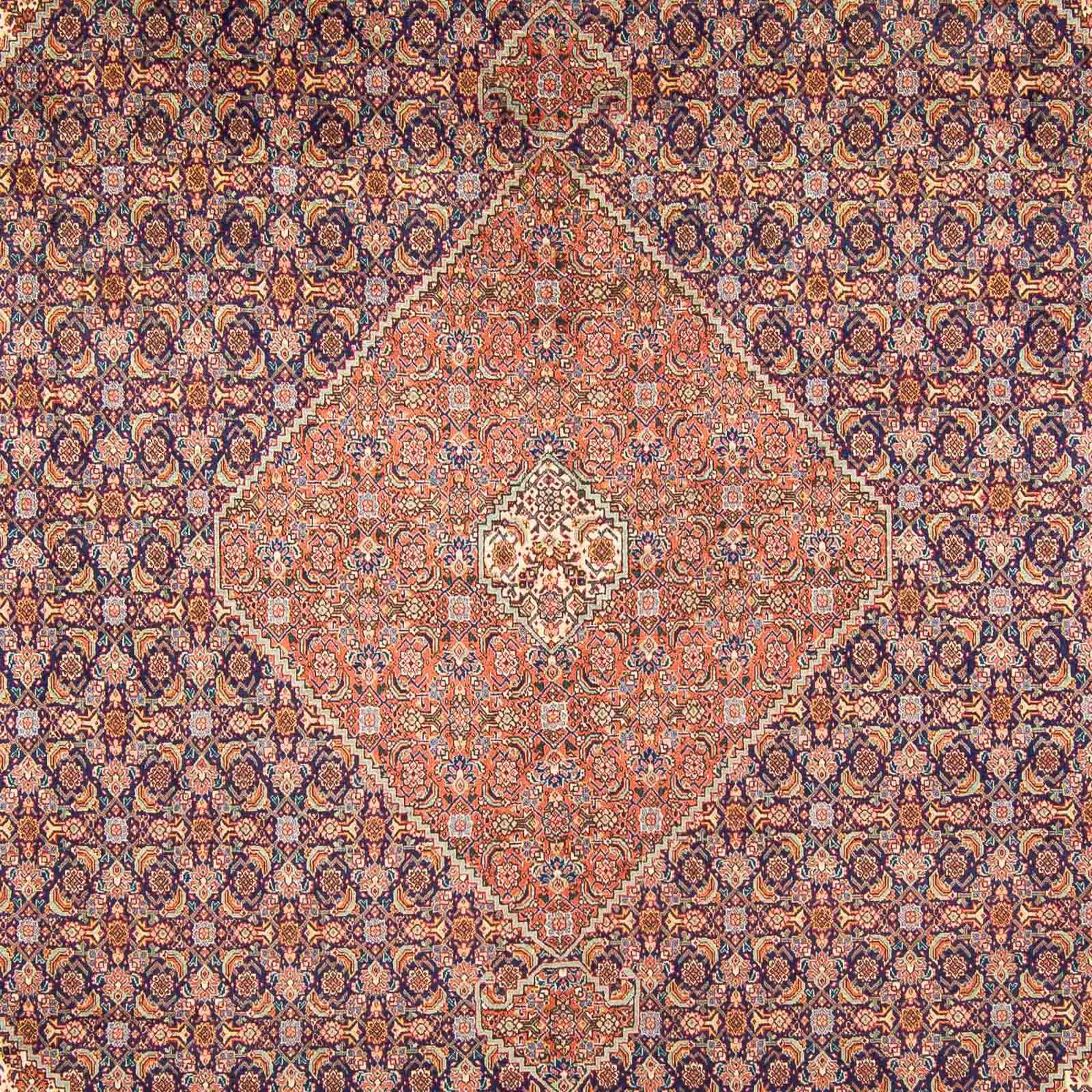 Orientteppich Perser - - 10 mm, morgenland, Höhe: cm 295 Wohnzimmer, x mit Täbriz 377 Zertifikat rechteckig, Einzelstück - Handgeknüpft, mehrfarbig