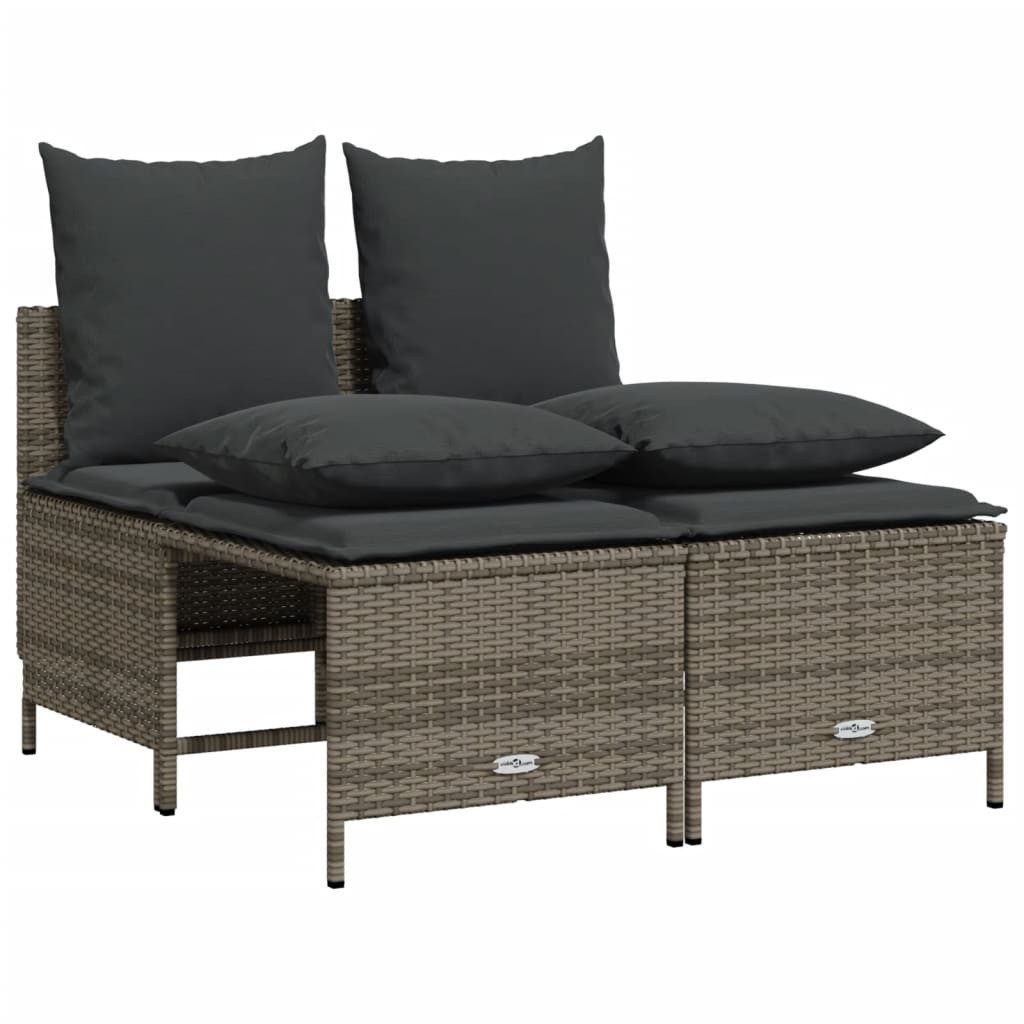 vidaXL Gartenlounge-Set 4-tlg. Garten-Sofagarnitur mit Kissen günstig online kaufen