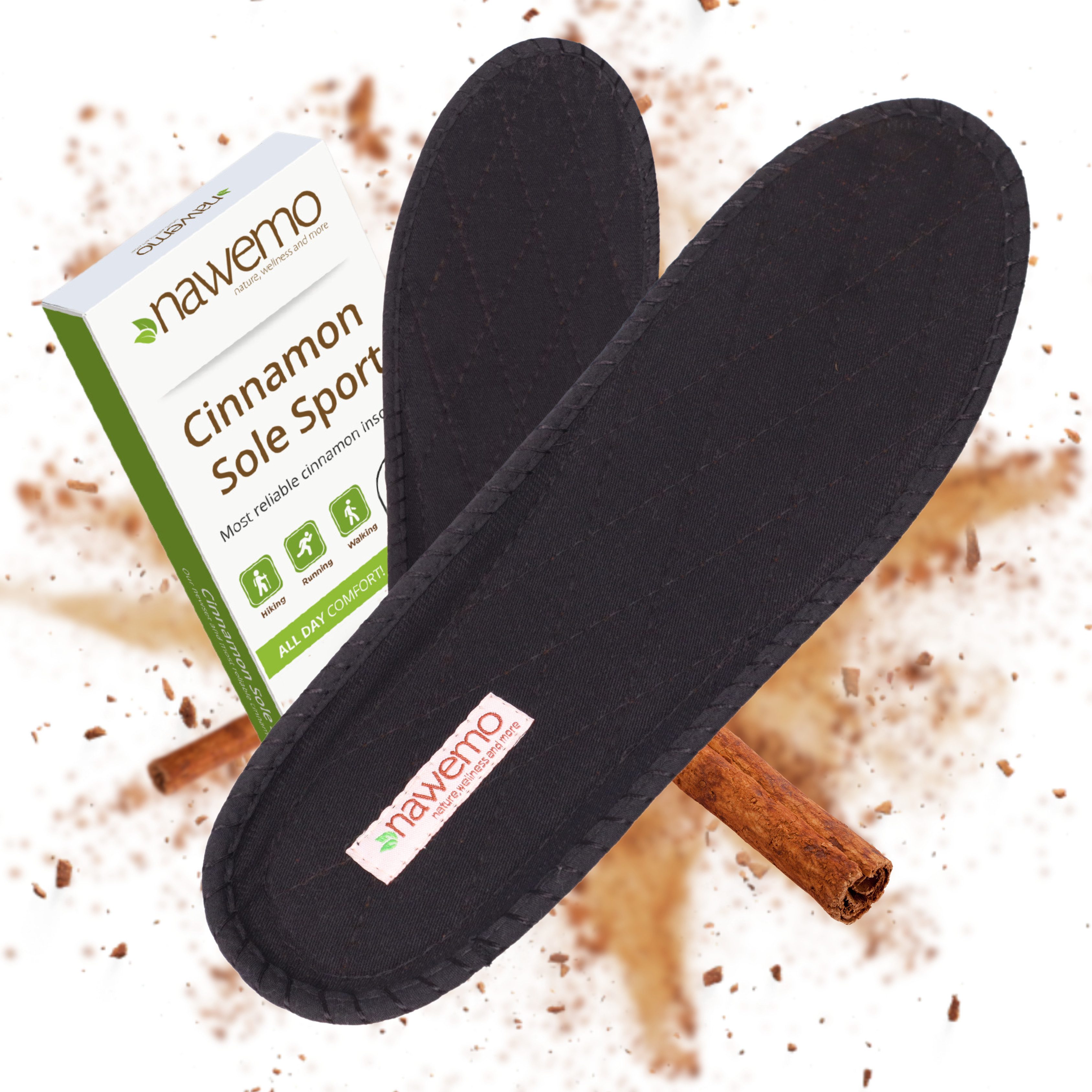 Nawemo Стельки Zimtsohlen Sport von Nawemo. 3 Paar