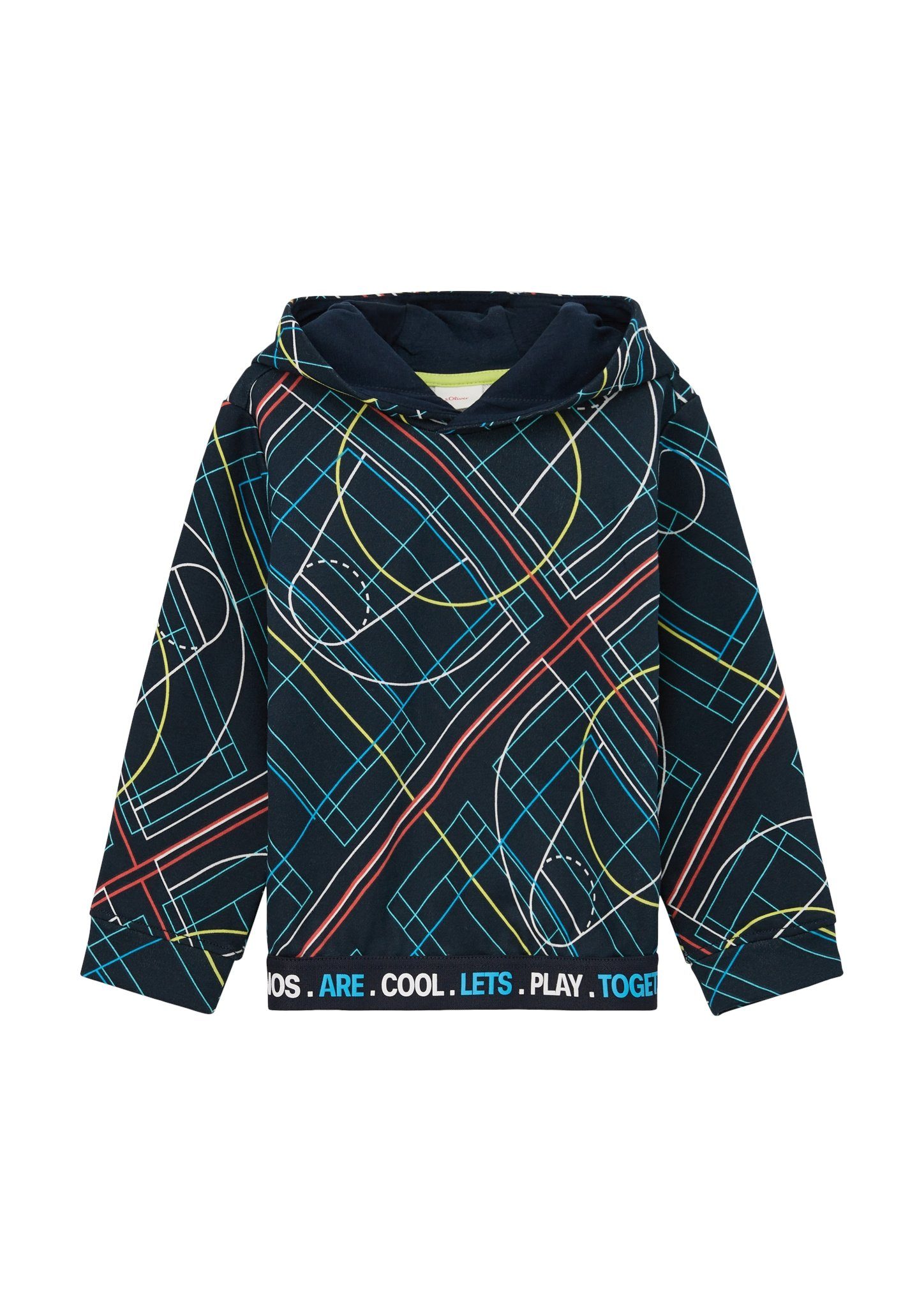 Sweatshirt Sweatshirt mit Allover-Print
