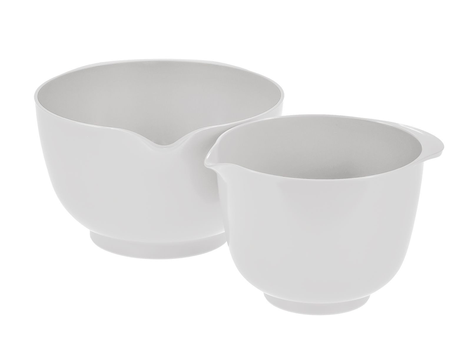 ROSTI Rührschüssel "Margrethe New" 1,5 und 3 Liter Set mit Deckel, Kunststoff, (Spar-Set, 2-tlg), spülmaschinenfest, auch für Mikrowelle und Gefrierschrank