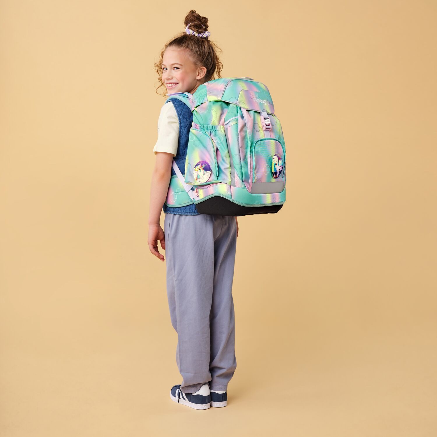 ergobag Schulranzen Schulranzen-Set MAXI ZauBärwelt 6-teilig, 24/25 (6-teilig), ergonomisch, ab 1. Klasse, Your-Size-System