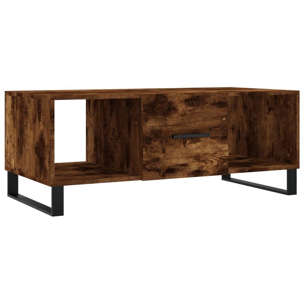 vidaXL 102x50x40 Couchtisch | Räuchereiche cm Räuchereiche (1-St) Couchtisch Räuchereiche Holzwerkstoff