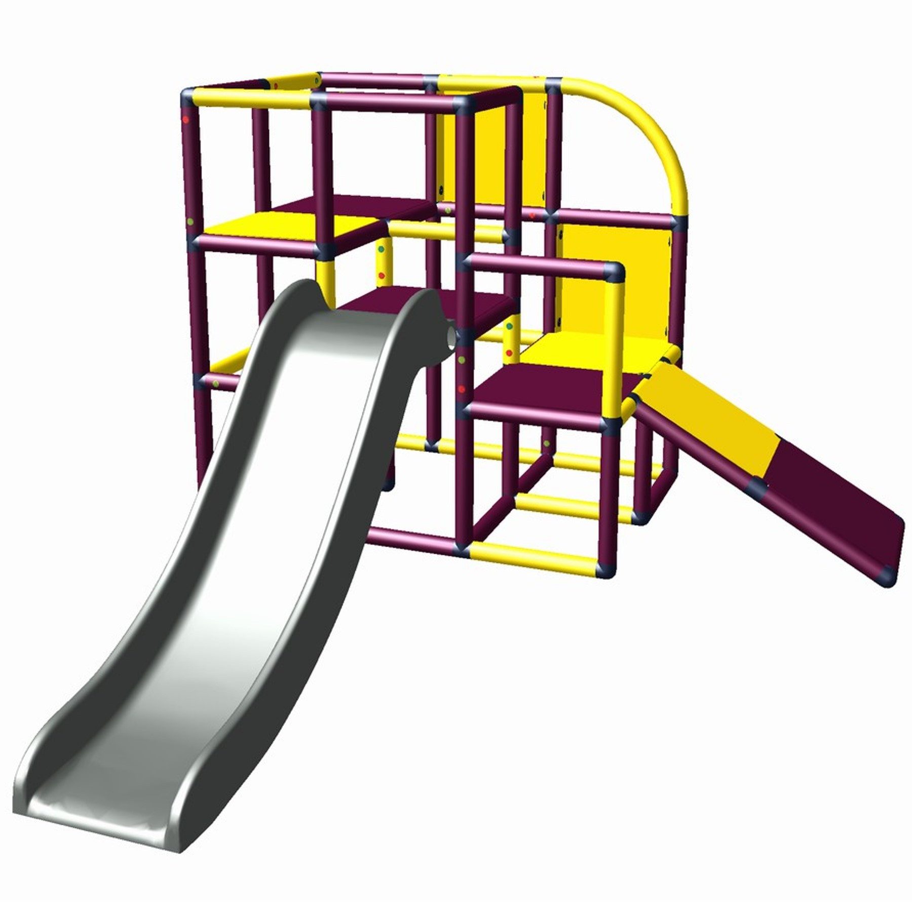 move and stic IRIS mit Rutsche und Schräge Konstruktions-Spielset, In- und Outdoor