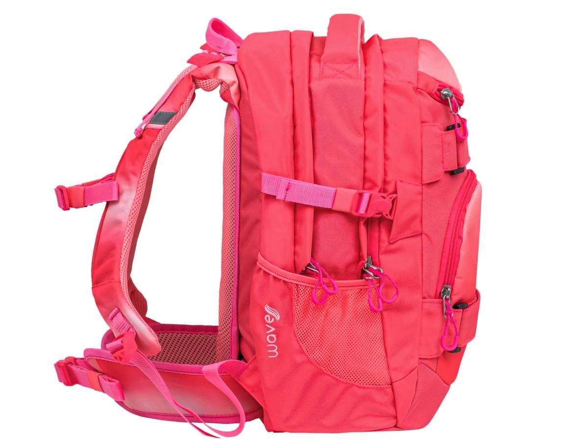 Wave Schulrucksack "Infinity" Rucksack Schule für Mädchen Jungen Teenager, Schultasche, ab 5. Klasse, weiterführende Schule, 3tlg. Set