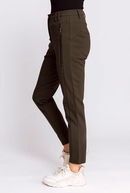 Zhrill Chinos Stoffhose CHIARA Dark Olive (0-tlg) angenehmer Tragekomfort