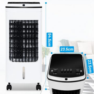 Clanmacy Luftbefeuchter Klimagerät 4-in-1-Luftkühler Fernbedienung Timer Touchscreen 3 Stufen