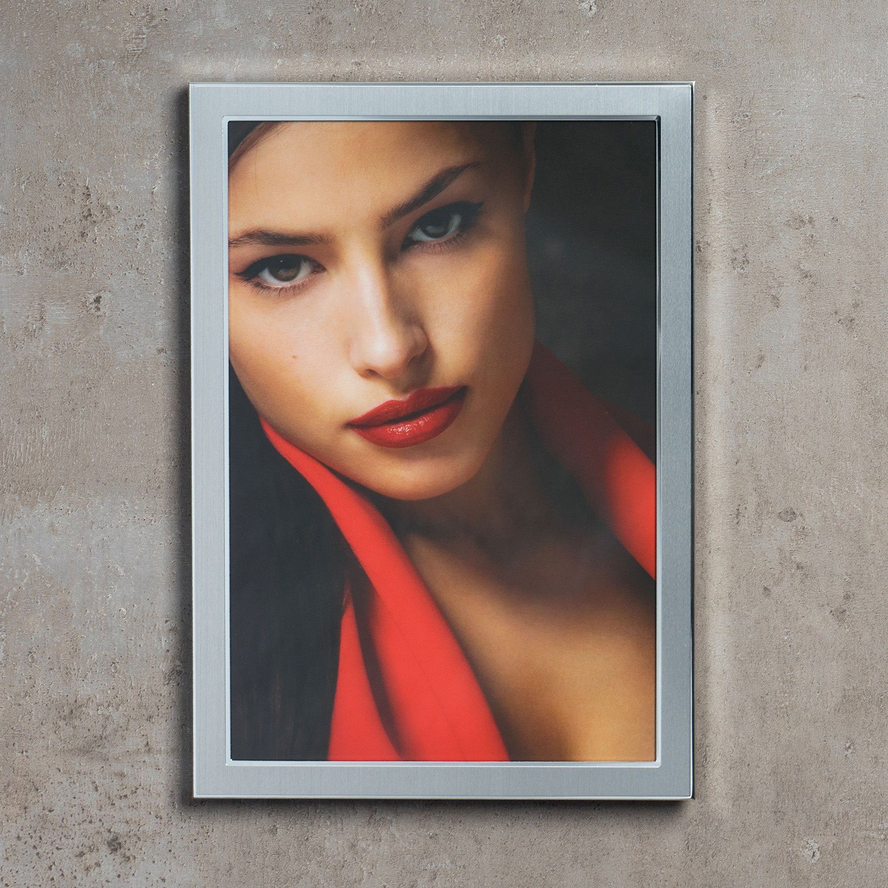 Levandeo® Bilderrahmen, levandeo Bilderrahmen 15x20cm Alu Aluminium silber Fotorahmen