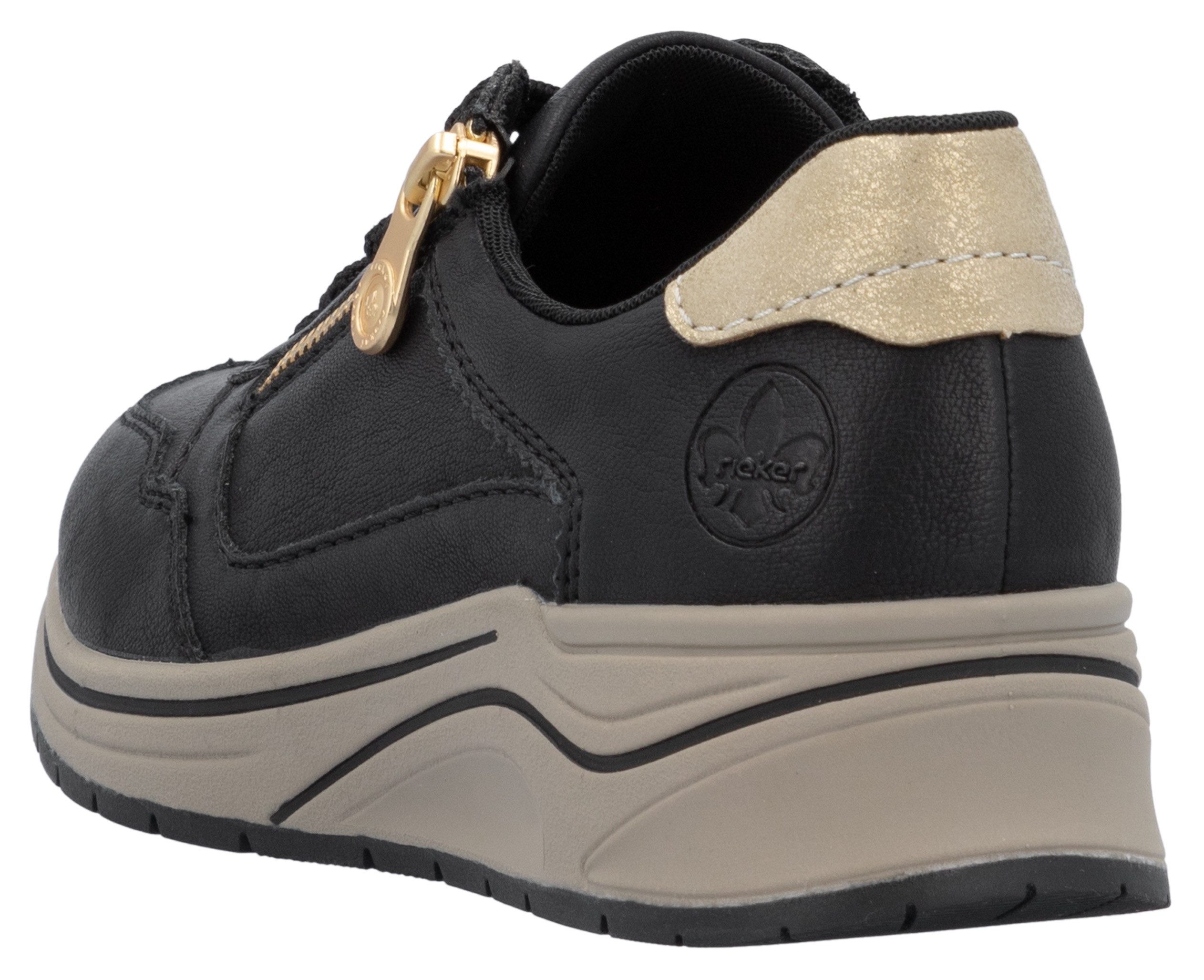 Rieker Keilsneaker, Halbschuh, Schnürschuh, Freizeitschuh mit Soft-Einlage günstig online kaufen