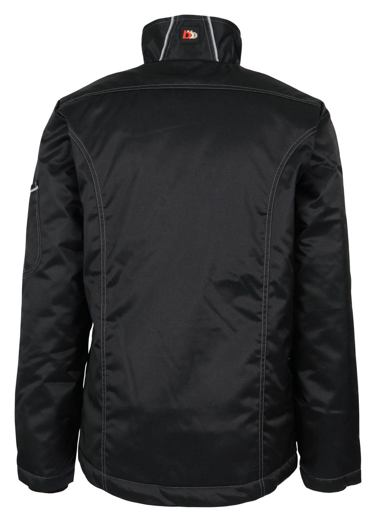 BEB work jacket, beb HANDWERK men's winter jacket, INFLAME cotton blend, black