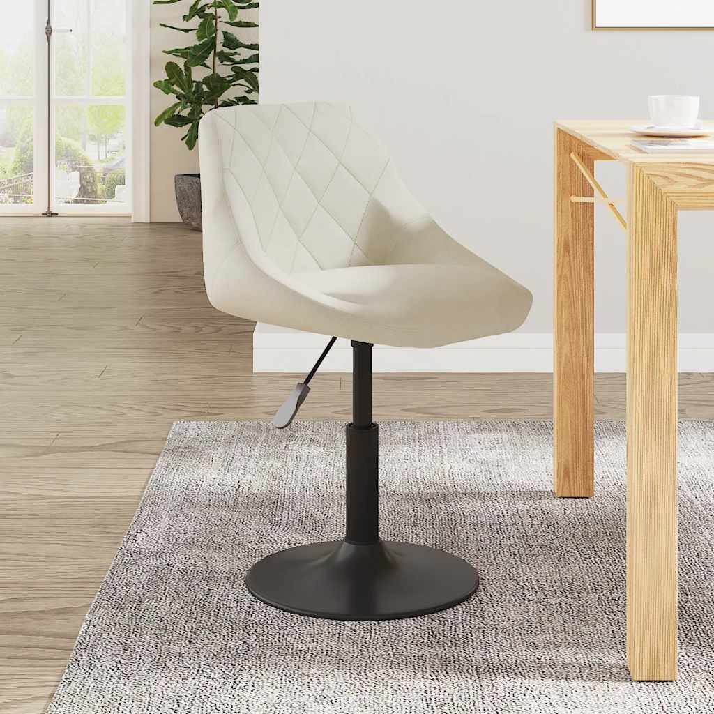 vidaXL Barhocker, Barhocker Creme Samt