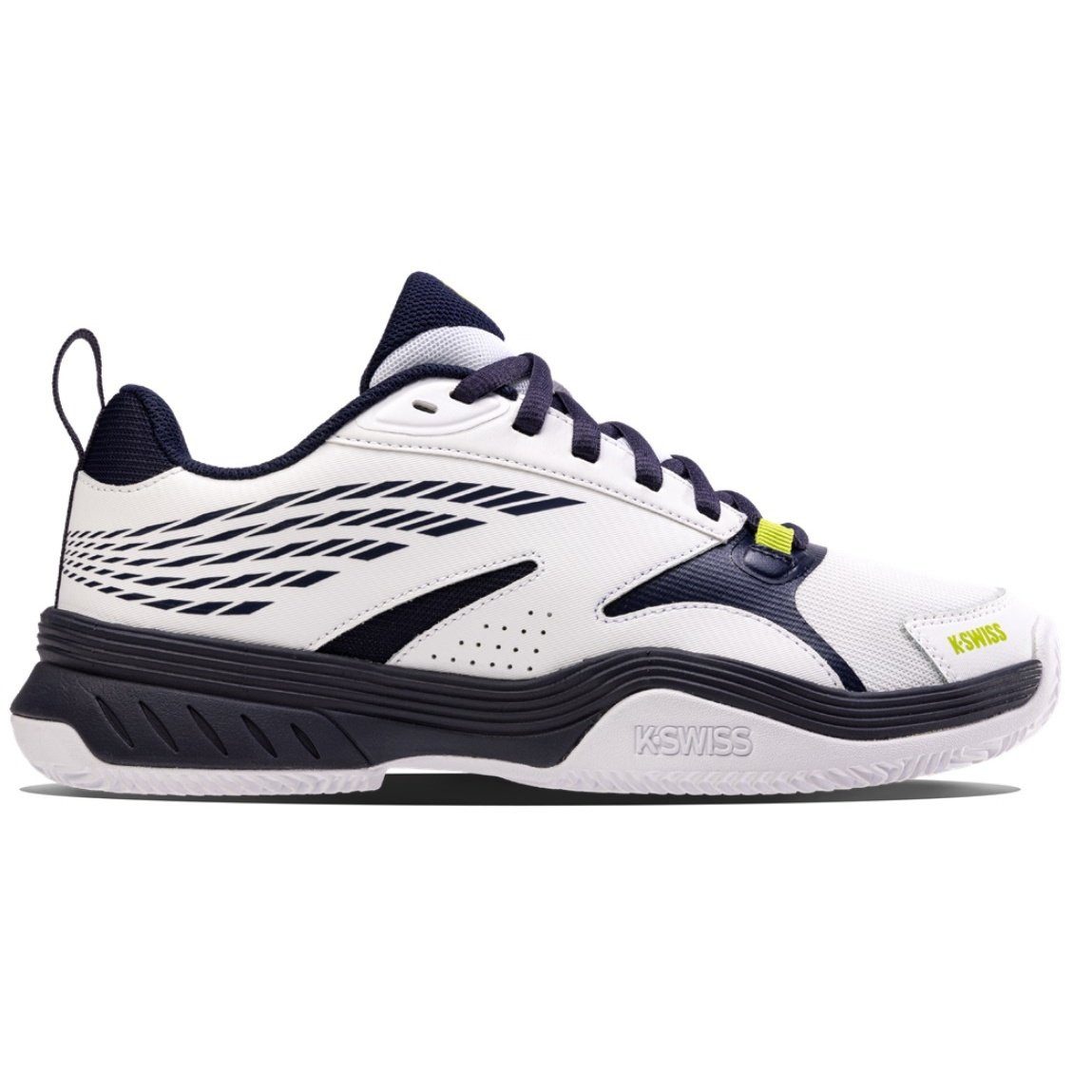 K-Swiss Performance Speedex HB Clay/Sandplatz 2024 weiss/peacoatblau/limegrün Herren Tennisschuh – Bild 3 von 5