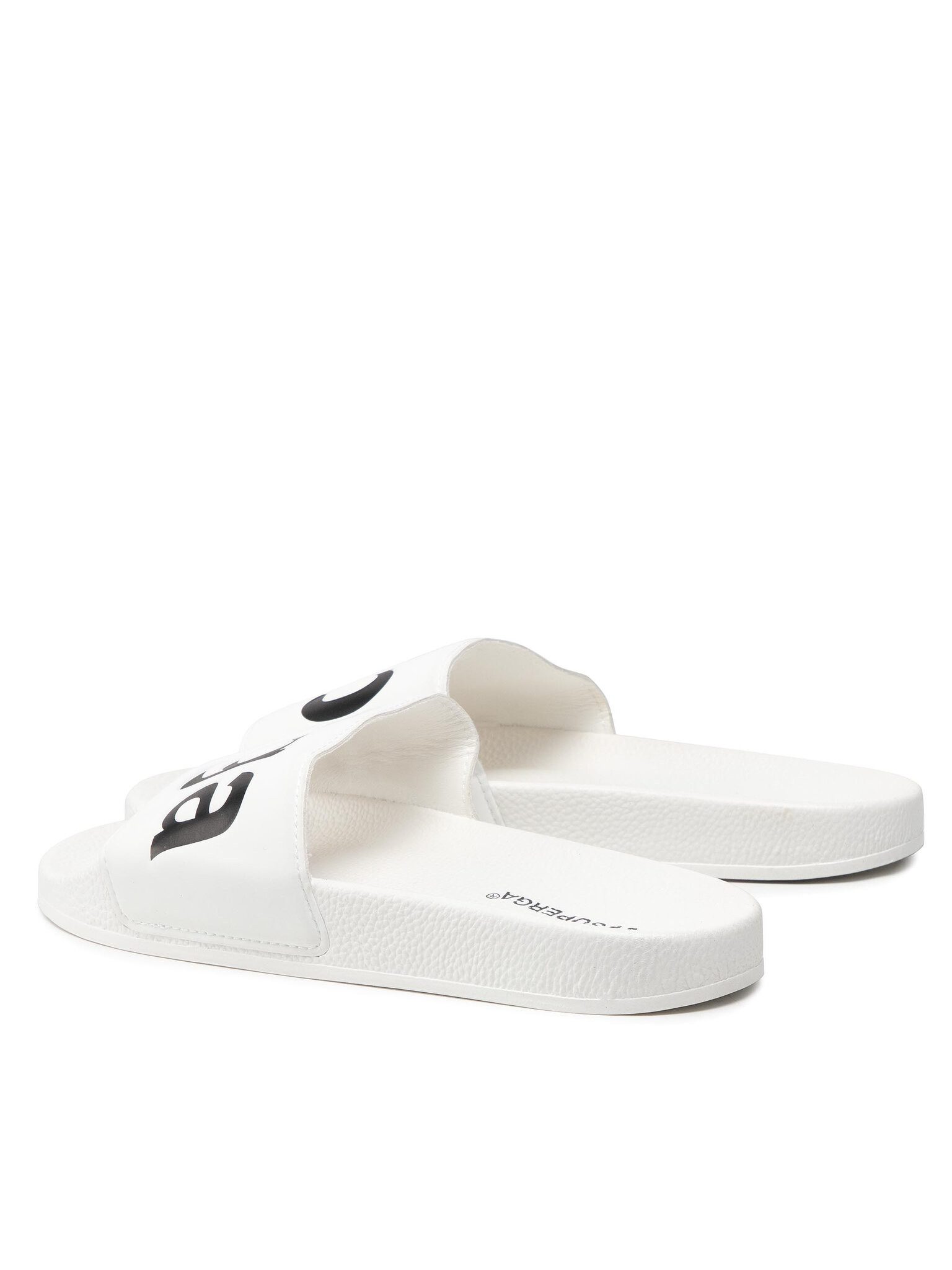 Superga Superga Damen Flip-Flops SUPERGA-1908 SLIDES POLYSOFT WHITE-BLACK 909 Badepantolette