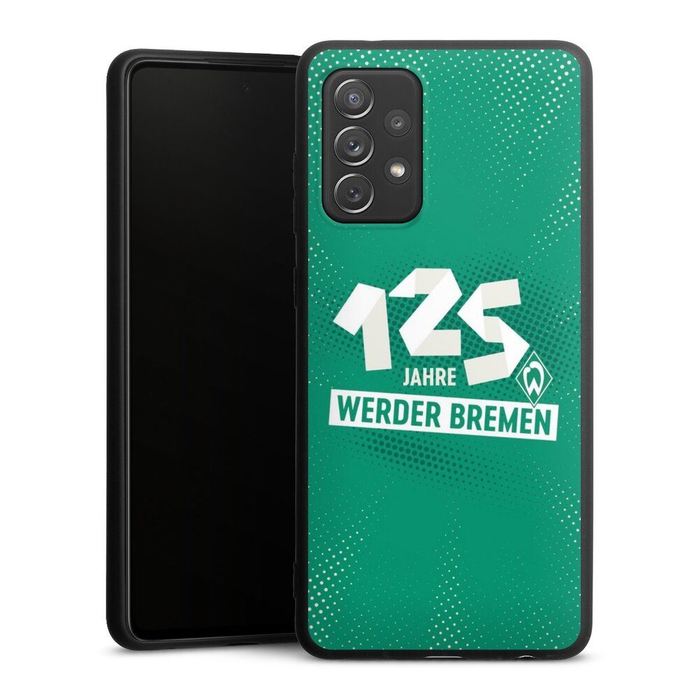 DeinDesign Handyhülle 125 Jahre Werder Bremen Offizielles Lizenzprodukt, Samsung Galaxy A72 Silikon Hülle Premium Case Handy Schutzhülle