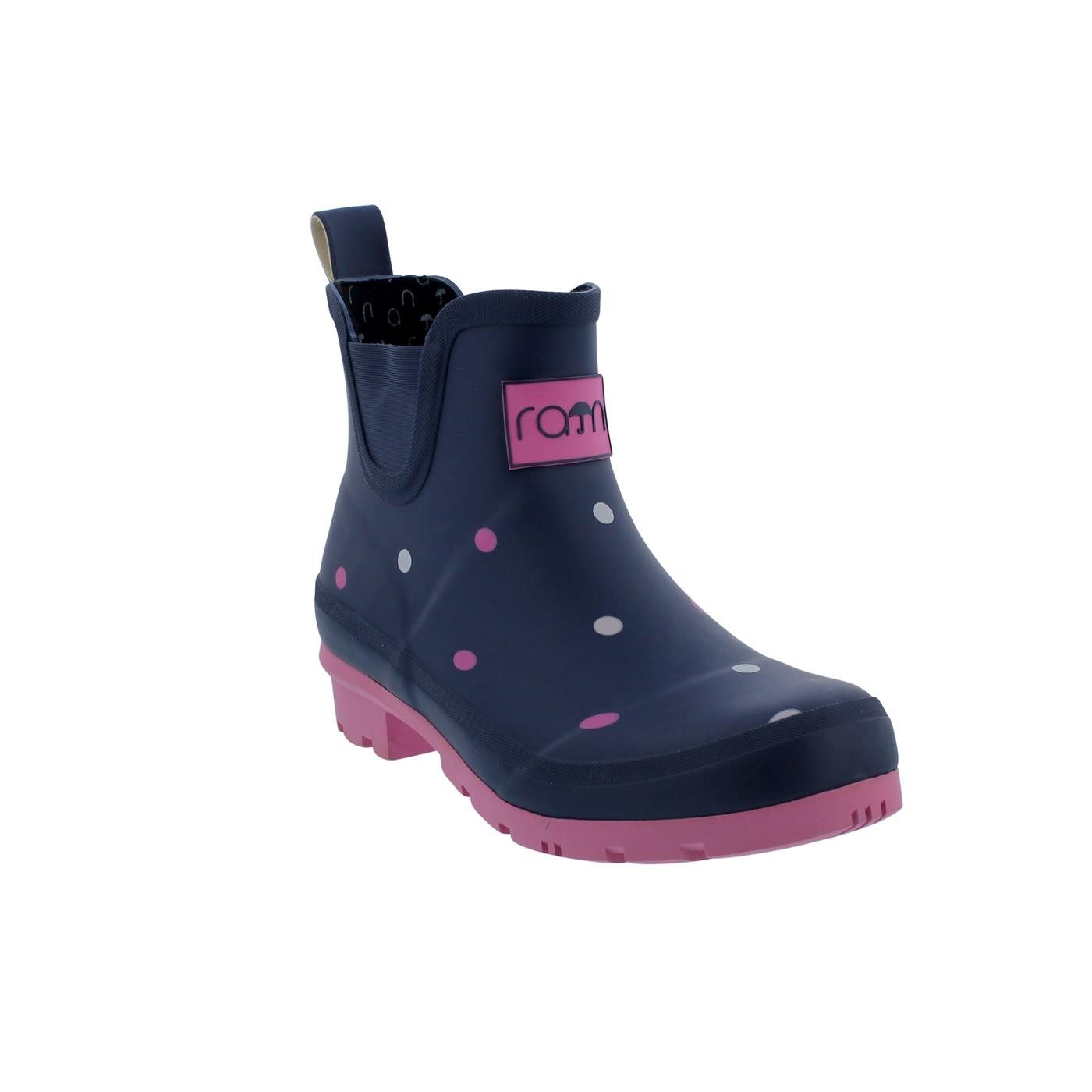 Rajn Rajn Gummistiefel, Dot Low-Boot, Navy günstig online kaufen