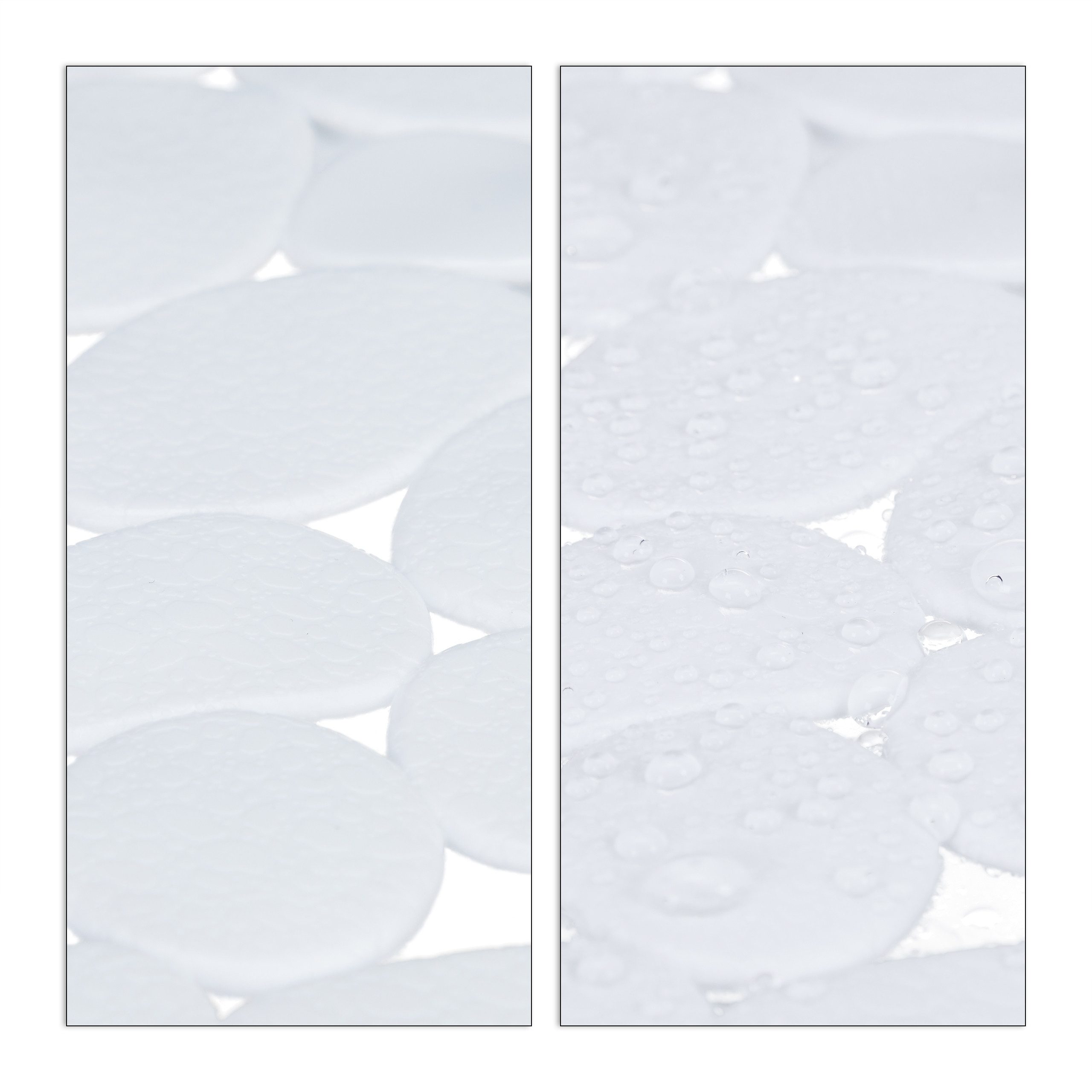 relaxdays Duschmatte Badewannenmatte Steinoptik, Höhe 5 mm, Kunststoff, weiß