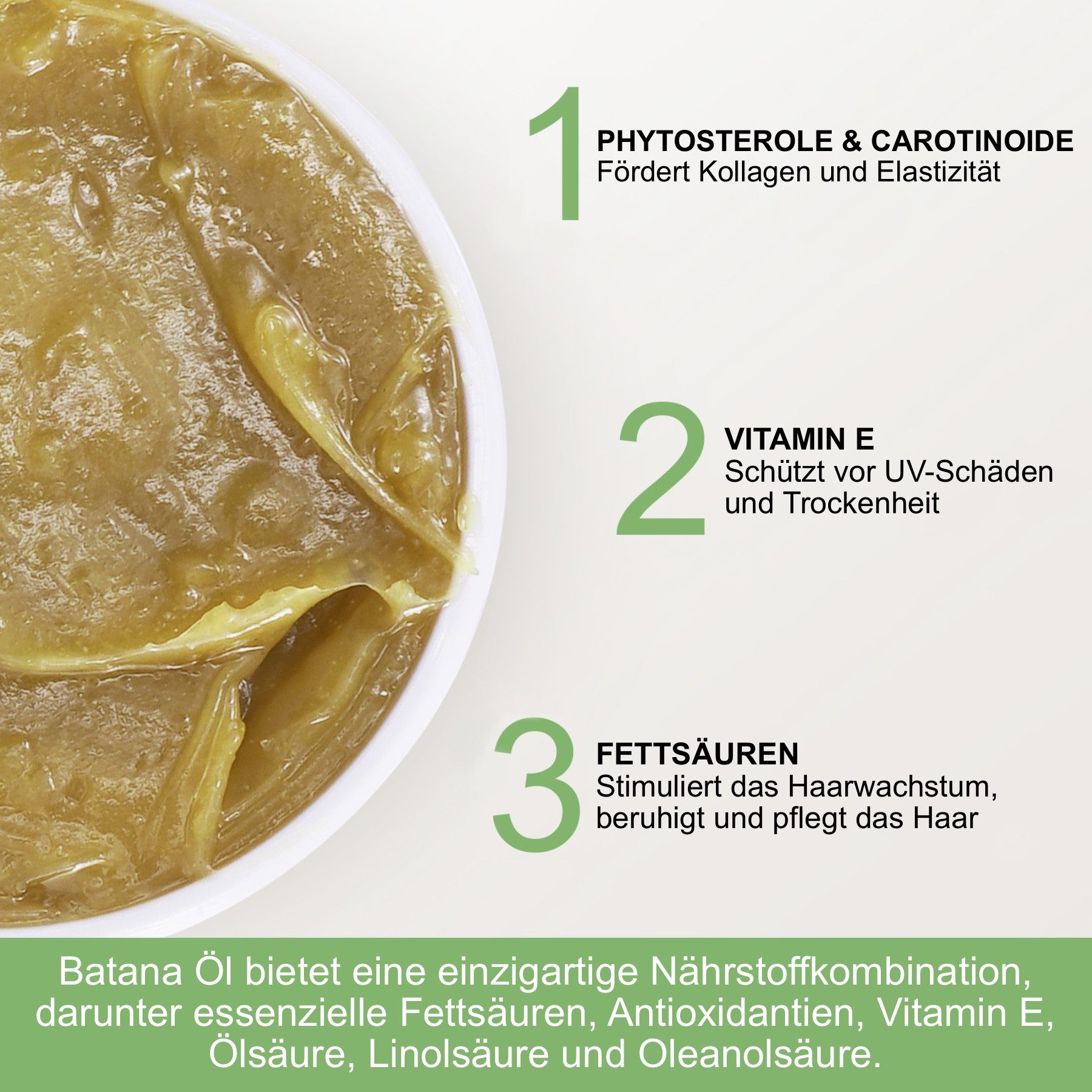P-Beauty Cosmetic Accessories Haaröl Batana Öl für Haare Haarwachstum Gesicht Haut Nägel Vegan 120g, 1-tlg., 100% natürliche Inhaltsstoffe, Alkoholfrei, Ammoniakfrei