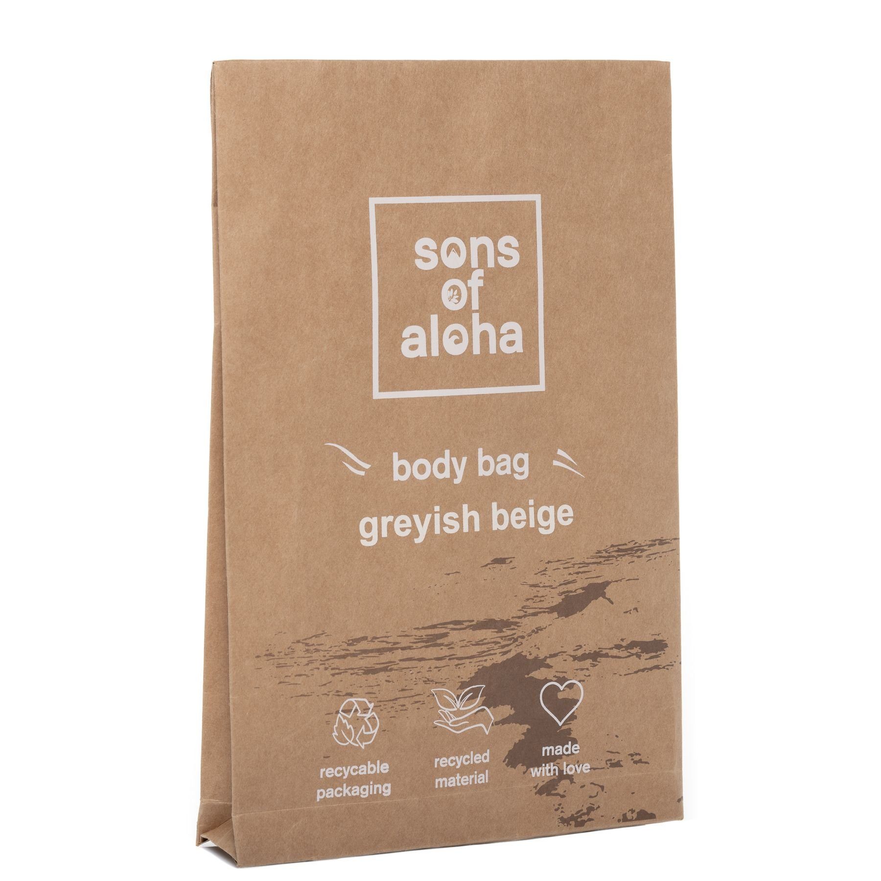 SONS OF ALOHA Umhängetasche Umhängetasche Brusttasche Sling Bag Zoll off-white, Hüfttasche großes Fach, Bauchtasche wasserabweisend, Damen Herren