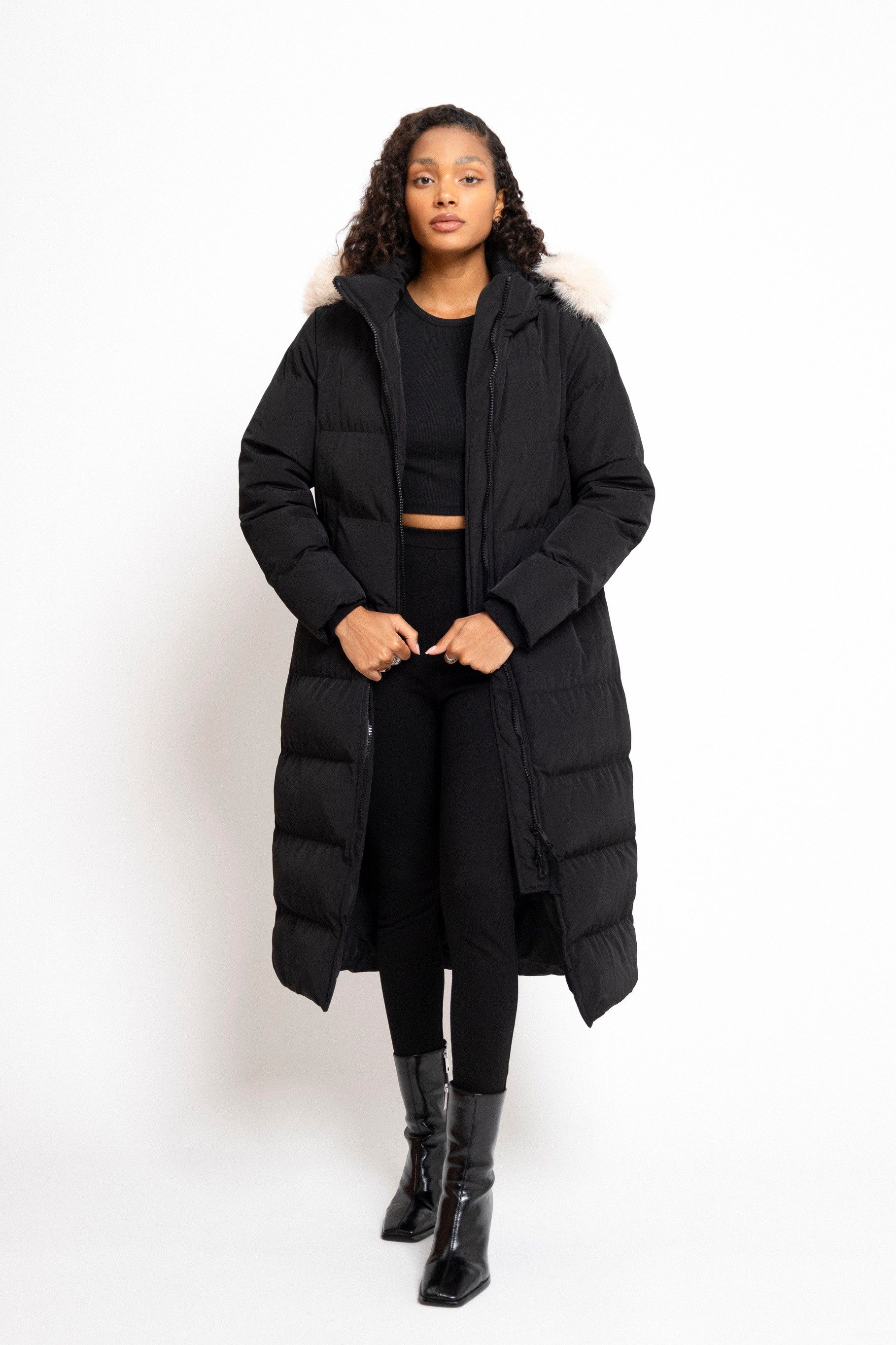 Copperose Parka #6031 Winterparka Steppmantel Winterjacke mit Reißverschlus günstig online kaufen