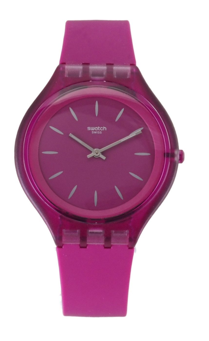 Swatch Quarzuhr Swatch Damen Quarz Uhr SVUV100 SKINROMANCE X107, (Silber)