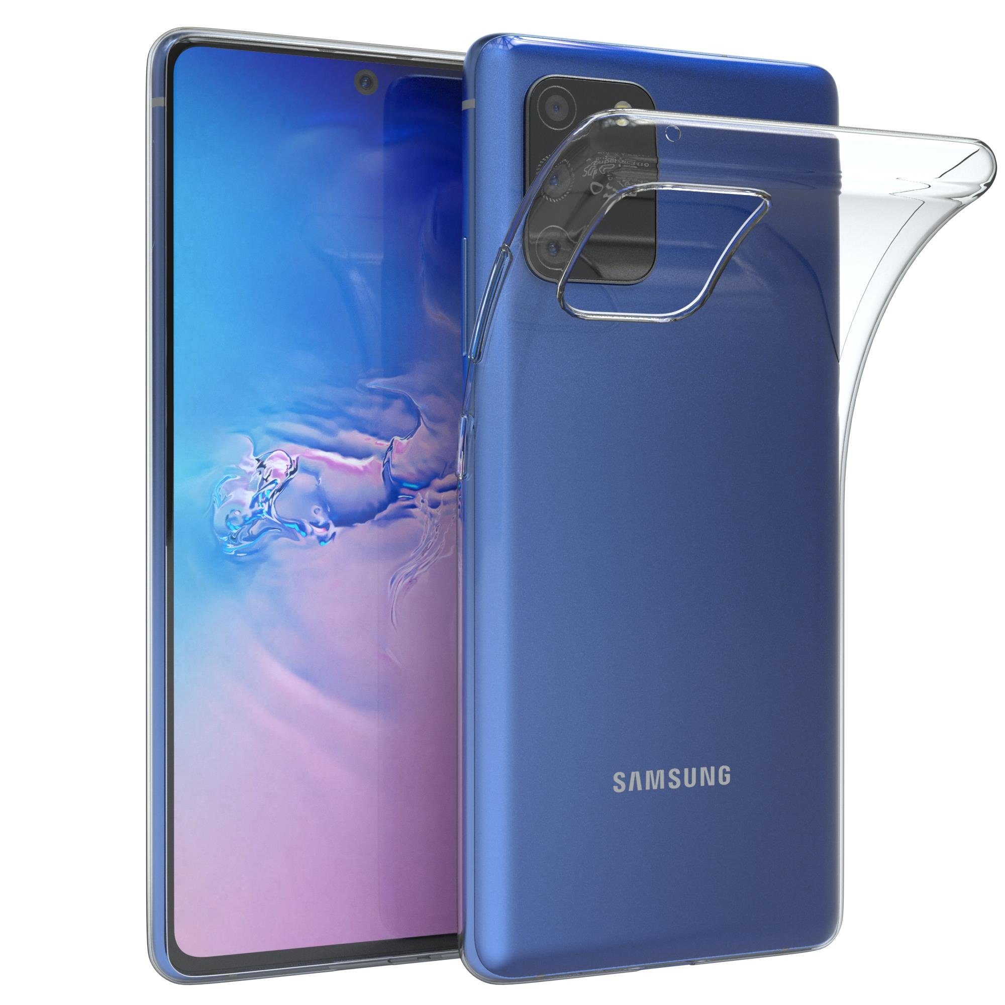 EAZY CASE Handyhülle Slimcover Clear für Samsung Galaxy S10 Lite 6,7 Zoll,  durchsichtige Hülle Ultra Dünn Silikon Backcover TPU Telefonhülle Klar