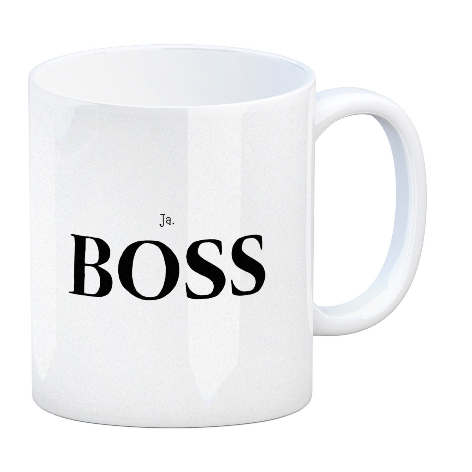 speecheese Tasse Büro Kaffeebecher - Ja, Boss