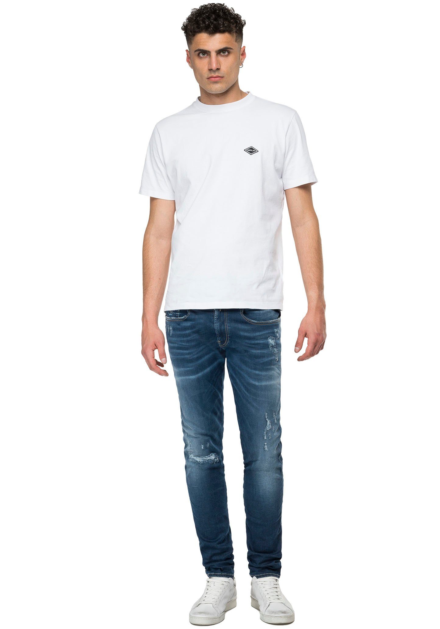 Replay Slim-fit-Jeans ANBASS darkblue