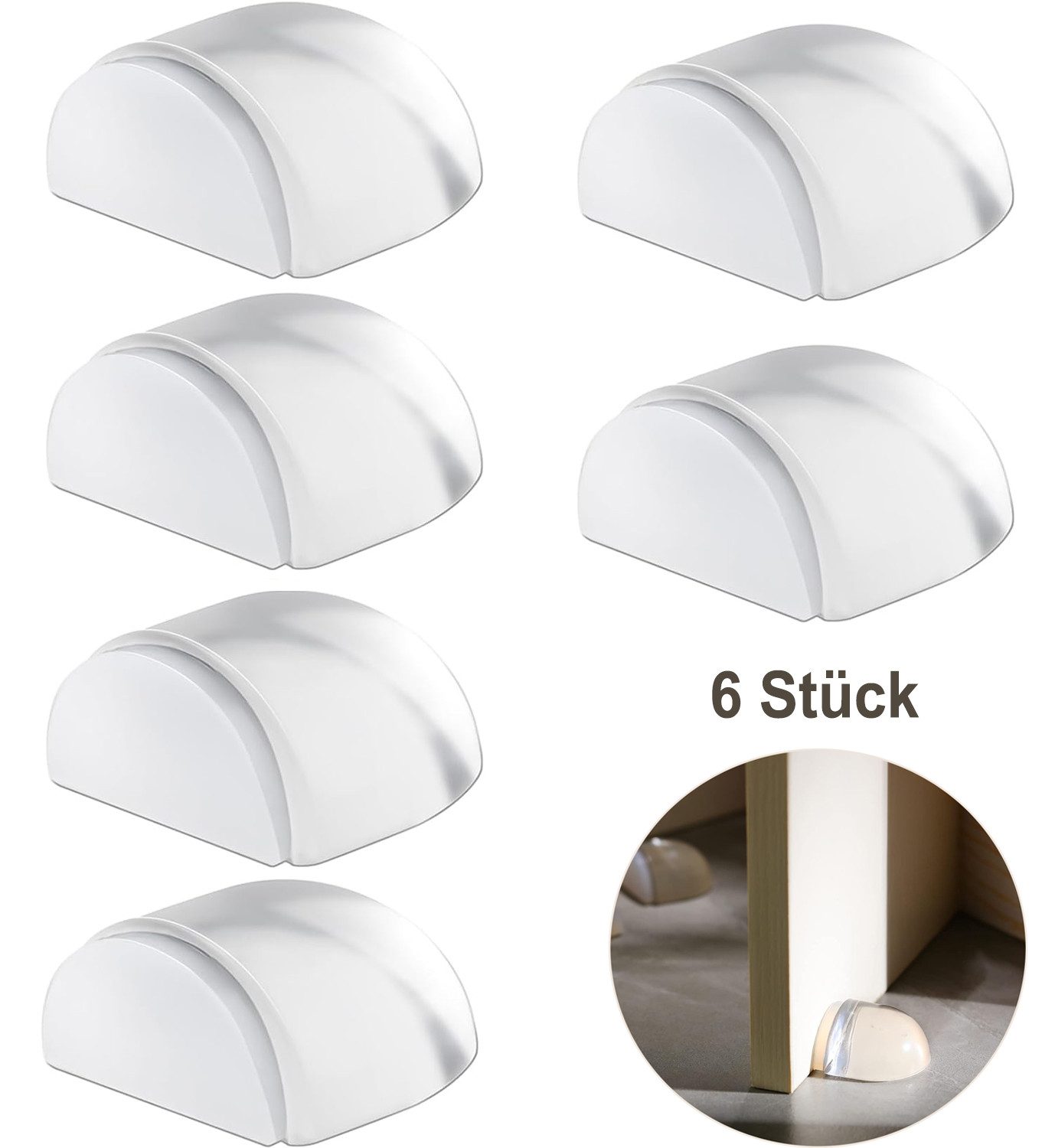RWEUOQ Türstopper Türstopper Boden Selbstklebend Set, günstig online kaufen