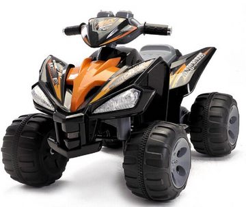 ES-Toys Elektro-Kinderquad Kinder Elektroquad, Belastbarkeit 30 kg, orange 2x 12 V elektro Motoren, Musikfunktion und Hupe