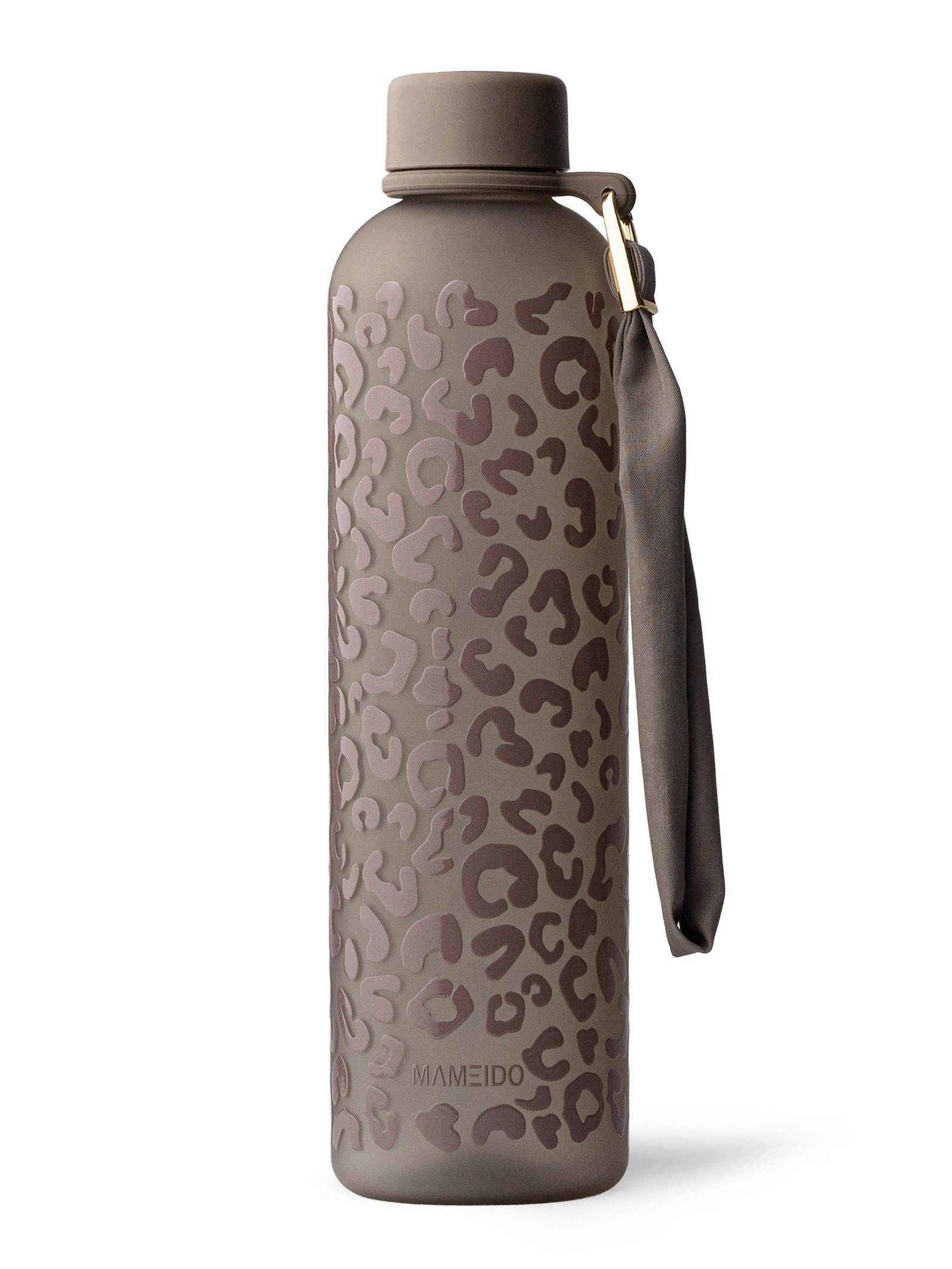 MAMEIDO Trinkflasche, auslaufsicher mit Zeitmarkierung & Handschlaufe in 600 ml, 1 l & 1,5 l