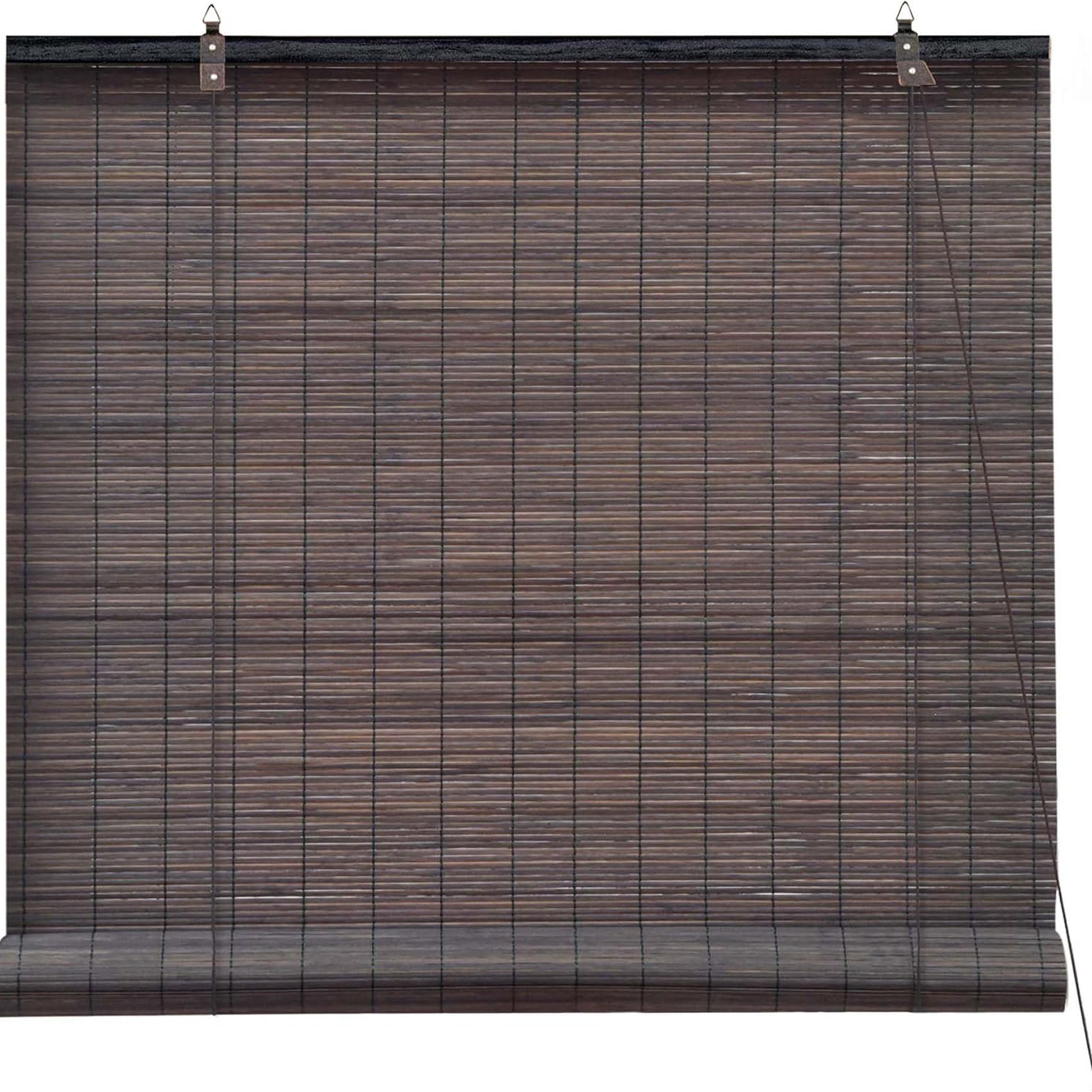 Rollo Bambusrollo Klemmfix, 40 x 130 cm, dunkelbraun, Victoria M., verdunkelnd, ohne Bohren, freihängend, Klemmfix, Klemmfix, Bambus