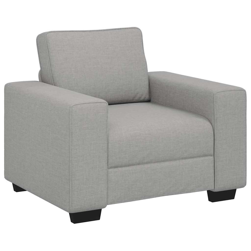 vidaXL Sofa Sessel Wolkengrau 60 cm Stoff, 9 Teile günstig online kaufen