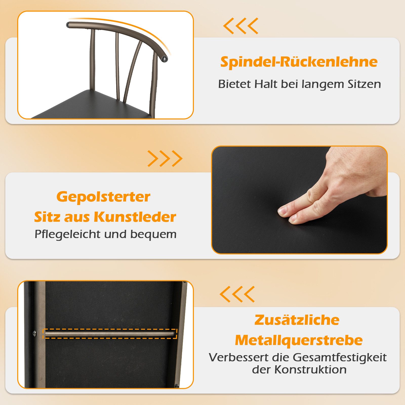 COSTWAY Essgruppe, (5-tlg)