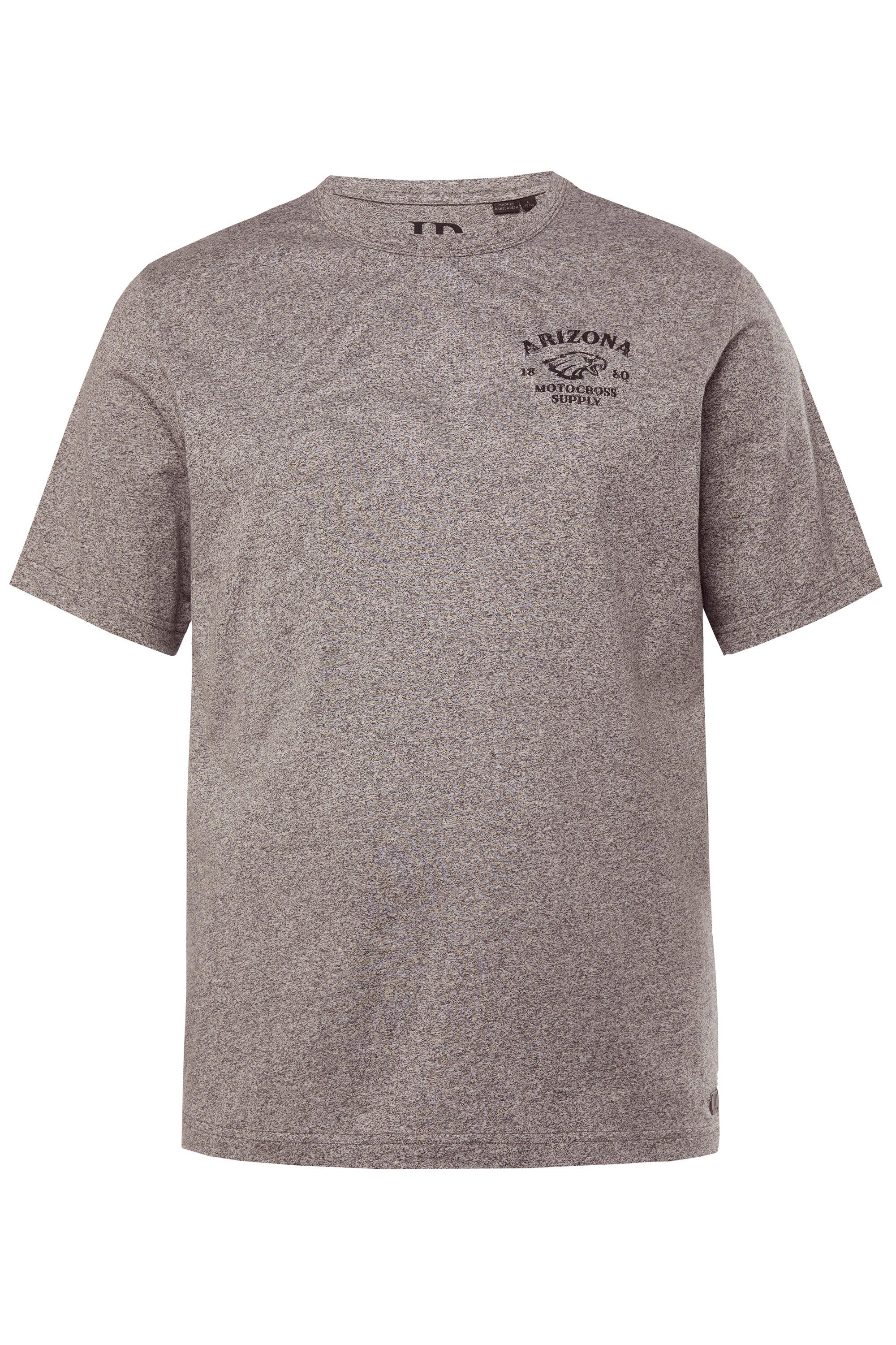 JP1880 T-Shirt JP1880 T-Shirt Halbarm Brustprint Melangejersey günstig online kaufen